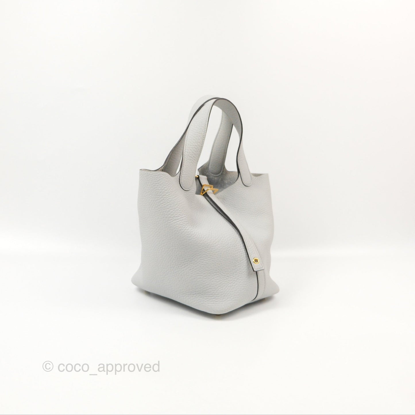 Hermès Picotin 18 Blue Pale Clemence Gold Hardware