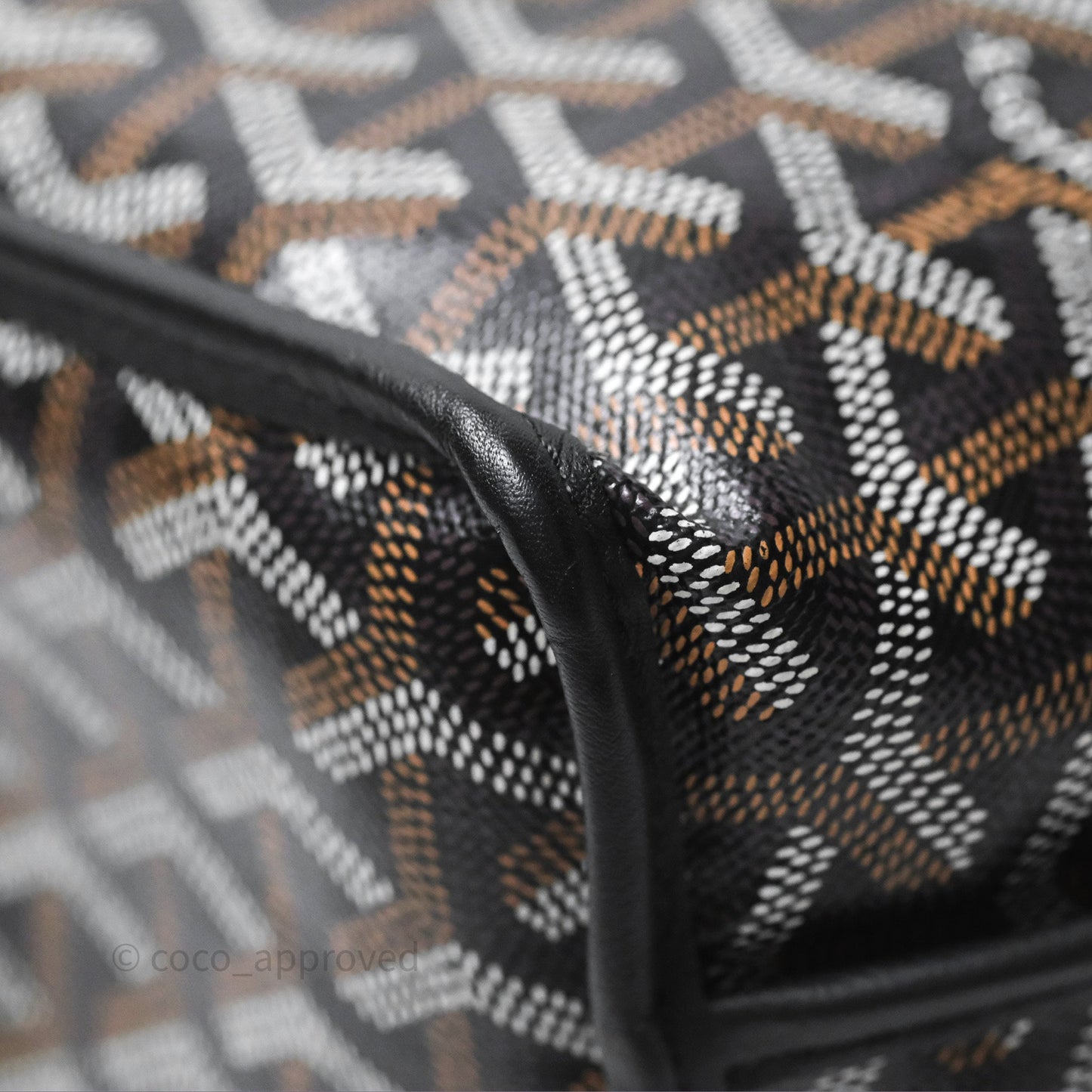 Goyard Anjou Mini Bag Goyardine Canvas Black