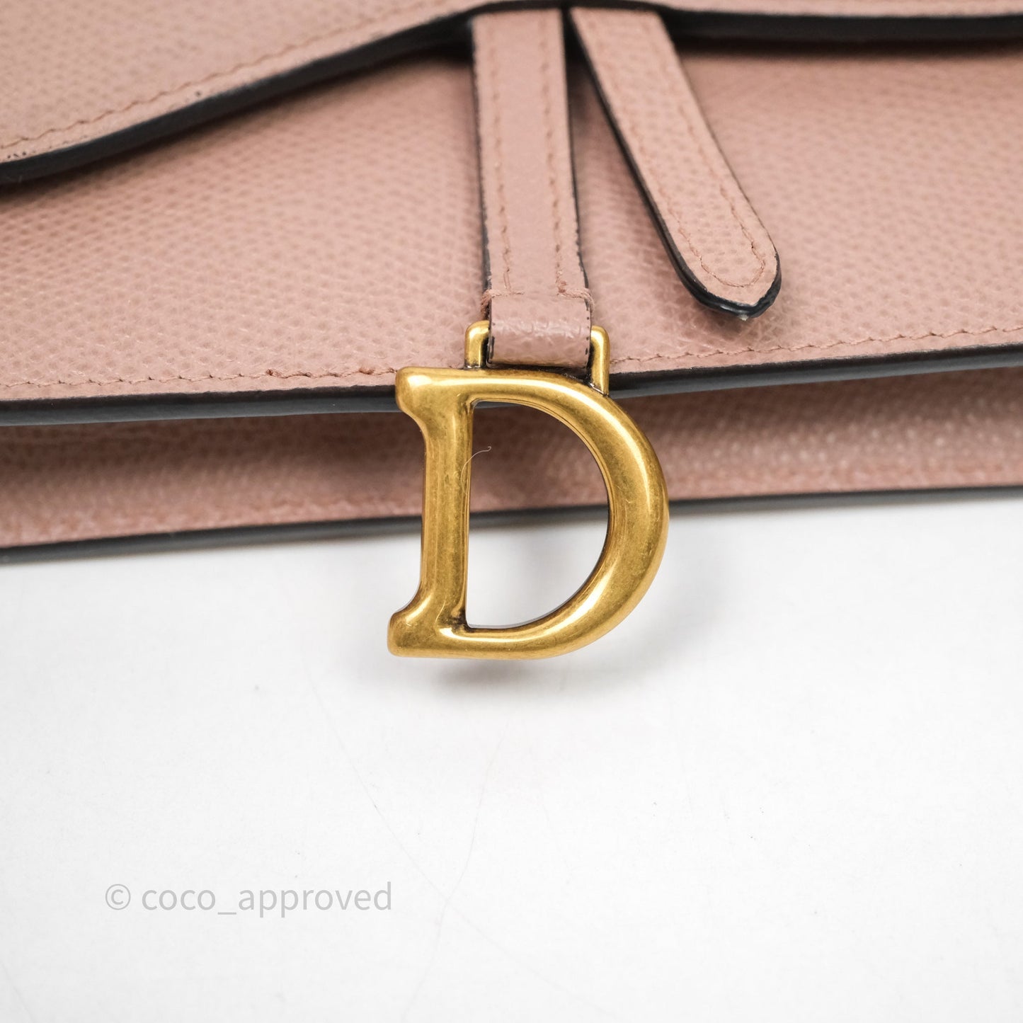 Christian Dior Saddle Belt Pouch Dusty Pink Matte Calfskin Gold Hardware