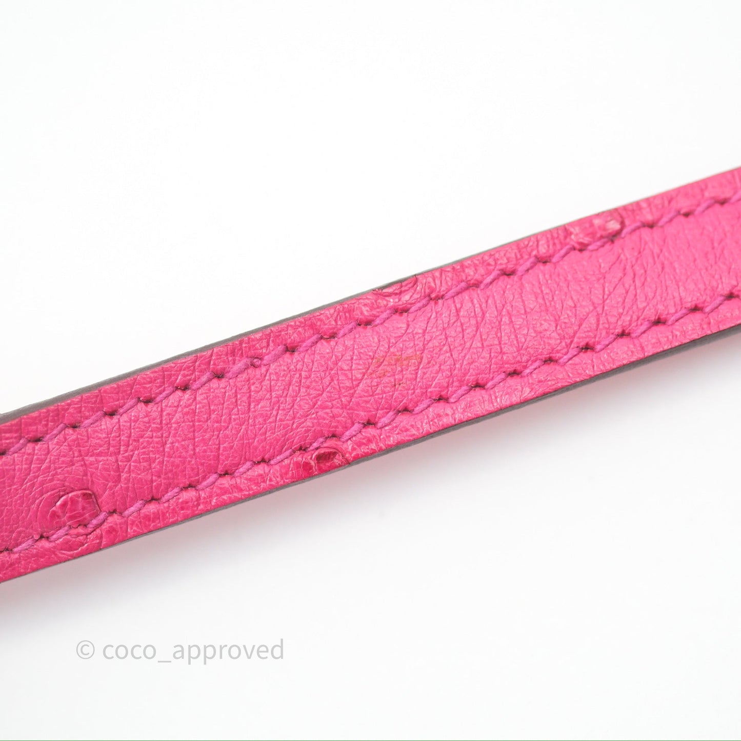 Hermès Constance Mini 18cm Rose Tyrien E5 Ostrich Palladium Hardware