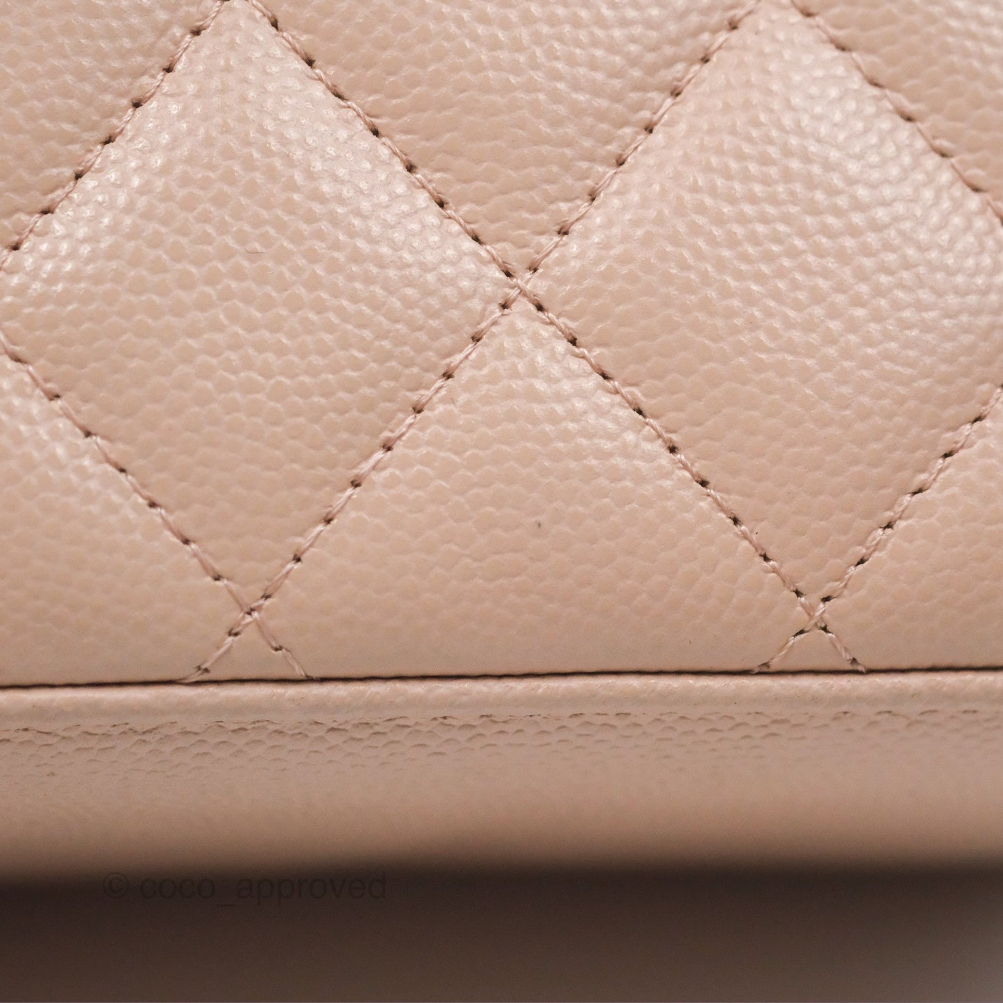 Chanel Vanity Rectangular With Chain Pink Caviar Gold Hardware