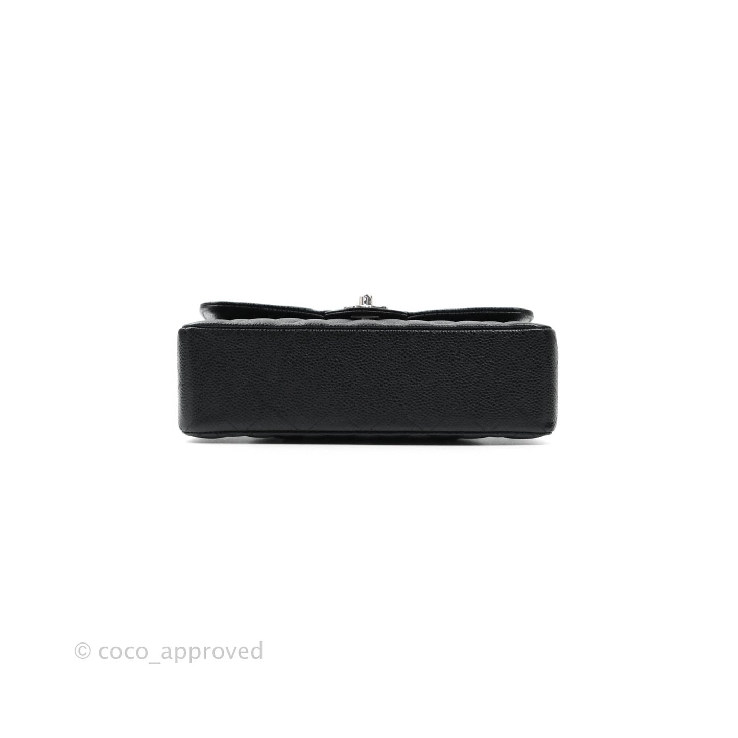 Chanel Classic Small S/M Flap Black Caviar Silver Hardware