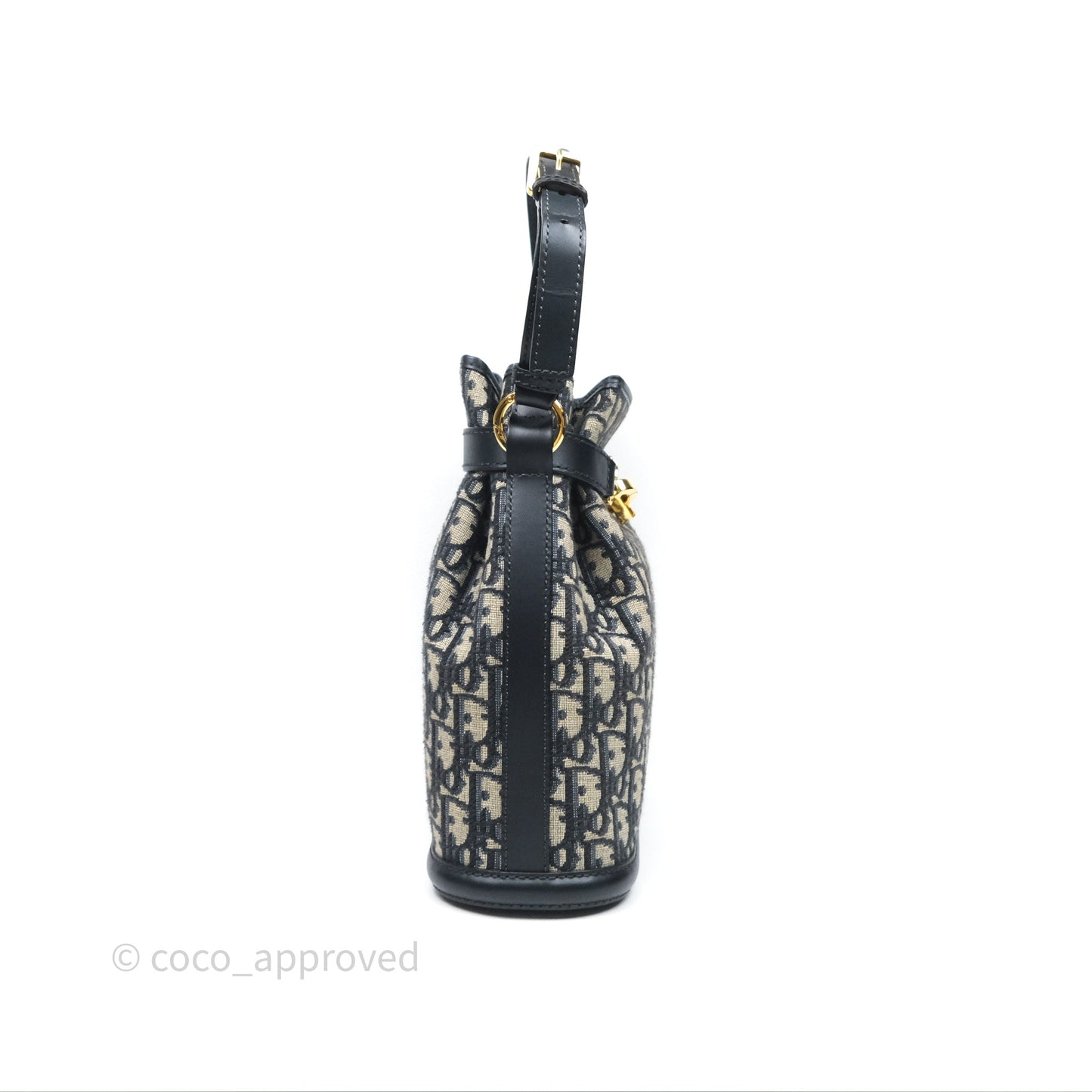Christian Dior Medium O C'est Dior Bucket Bag Blue Dior Oblique Jacquard