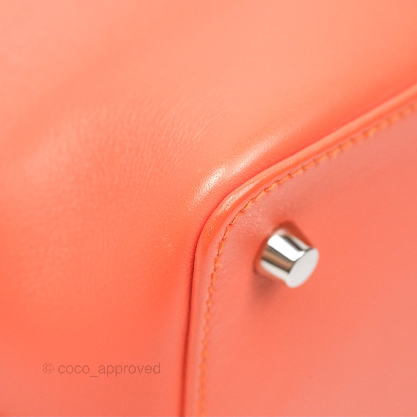 Hermès ToolBox 20 Mangue Evercolor Palladium Hardware