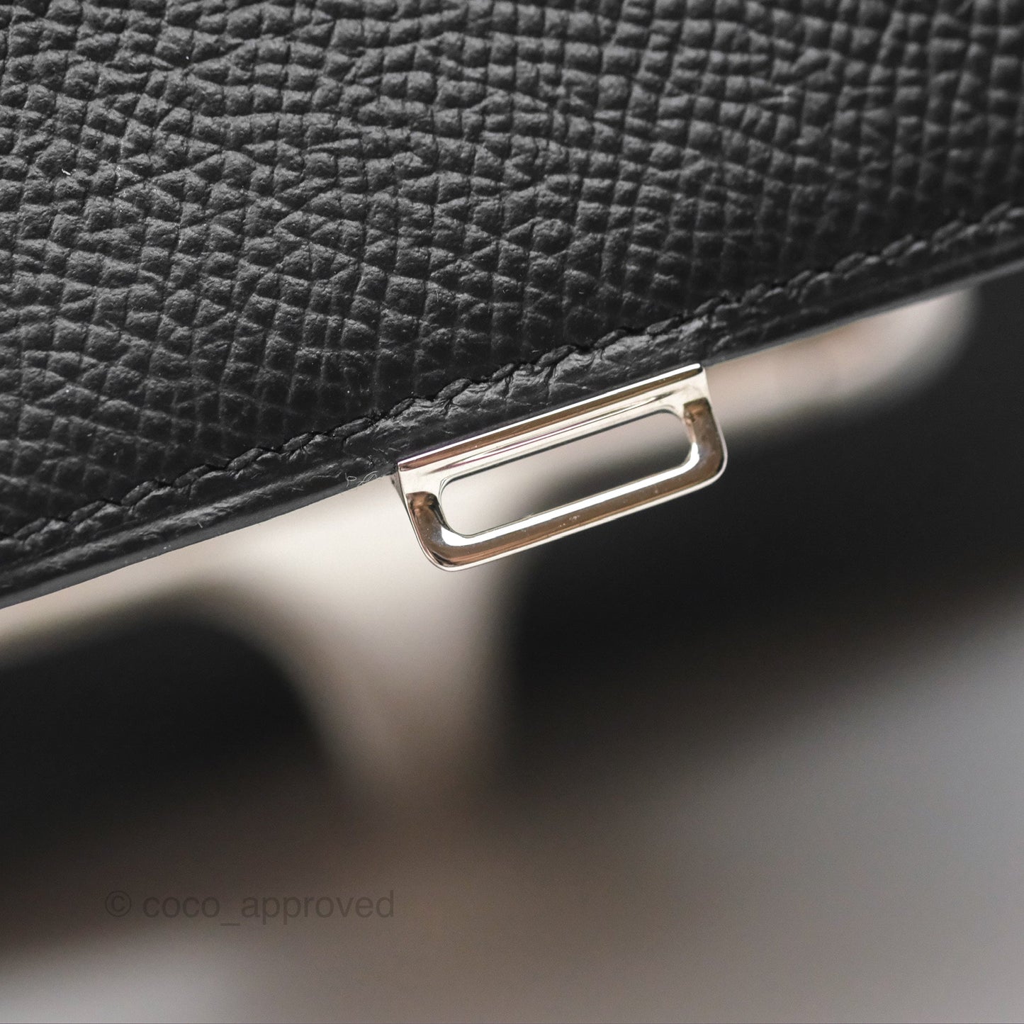 Hermès Della Cavalleria Mini Bag Noir 89 Epsom Palladium Hardware