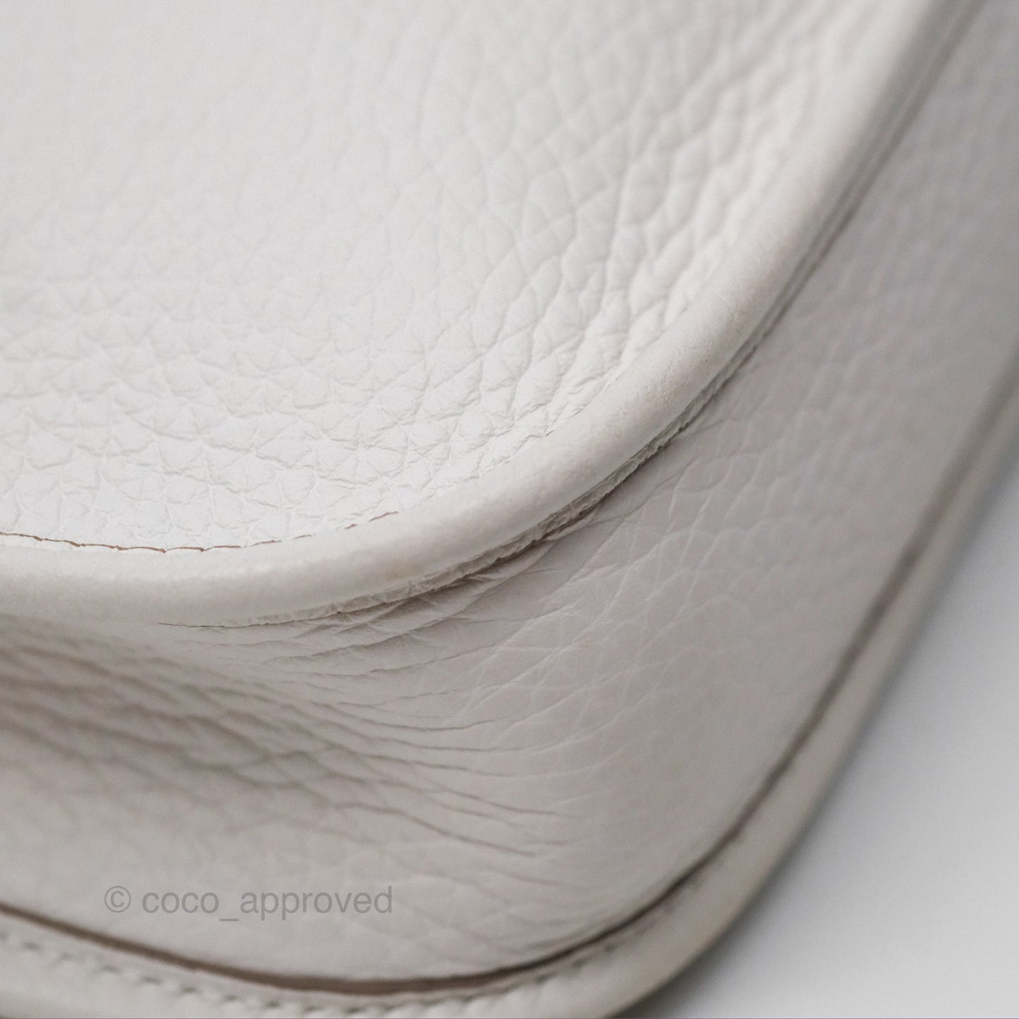 Hermès Mini Evelyne 16 Gris Pale M4 Clemence Gold Hardware