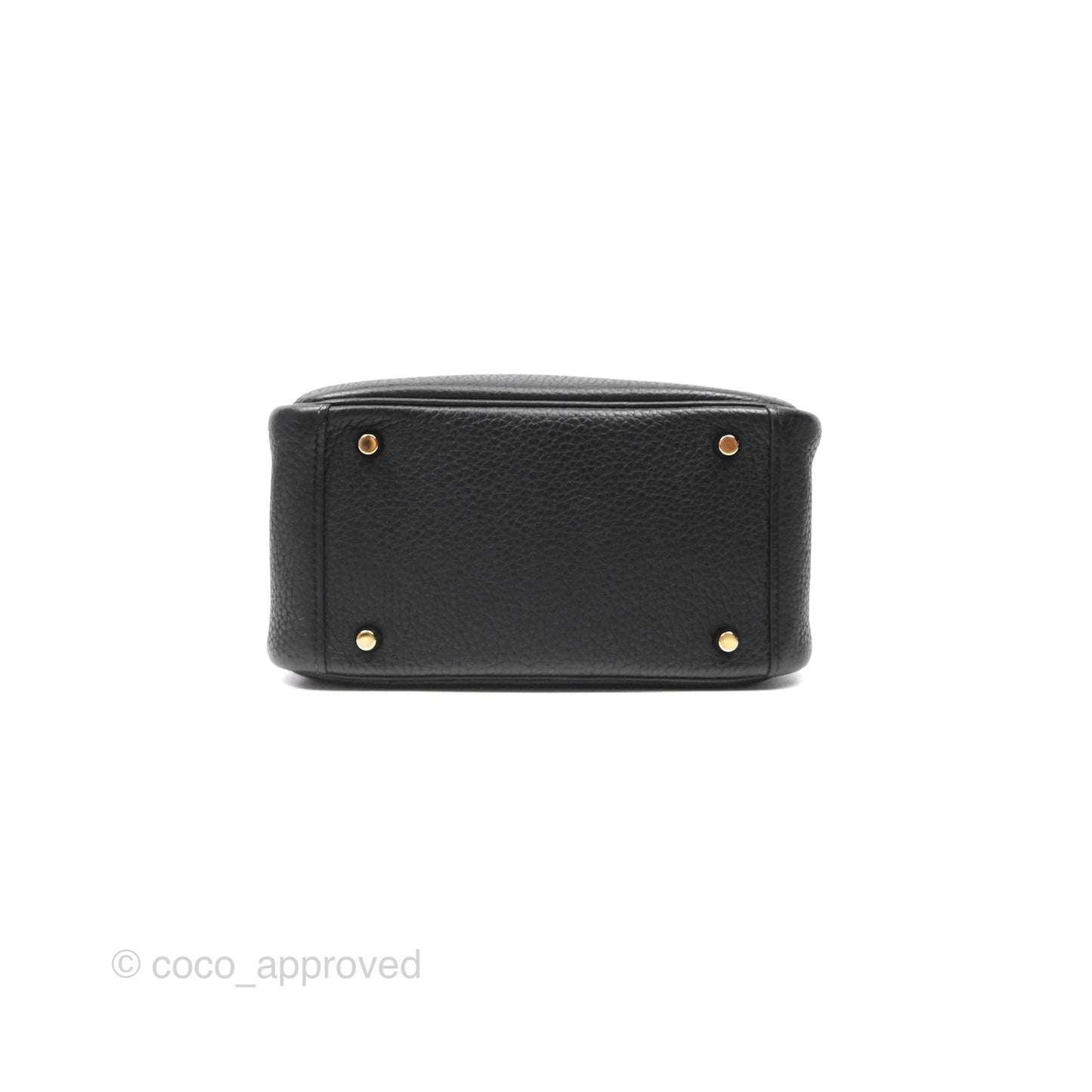 Hermès Mini Lindy 20 Noir 89 Clemence Gold Hardware
