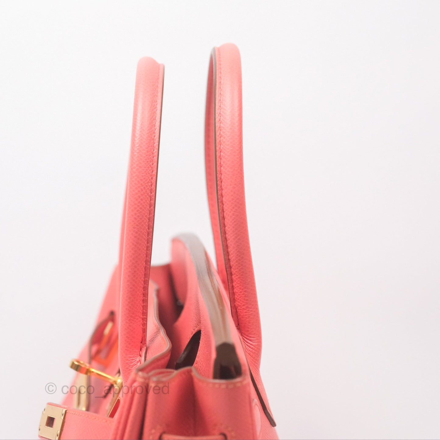 Hermès Birkin 30 Retourne Flamingo I5 Epsom Gold Hardware