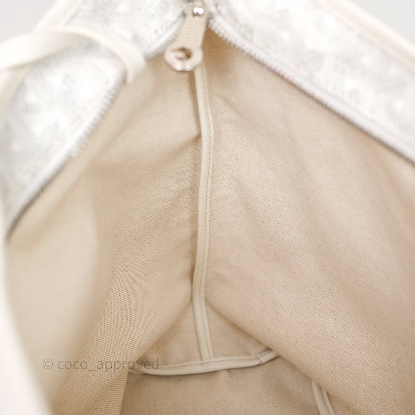 Goyard Bohème Hobo Bag PM White Goyardine Canvas