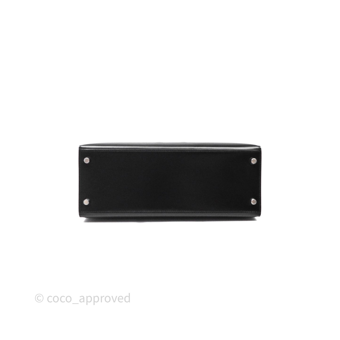 Hermès Kelly 28 Sellier Black Noir 89 Box Leather Palladium Hardware