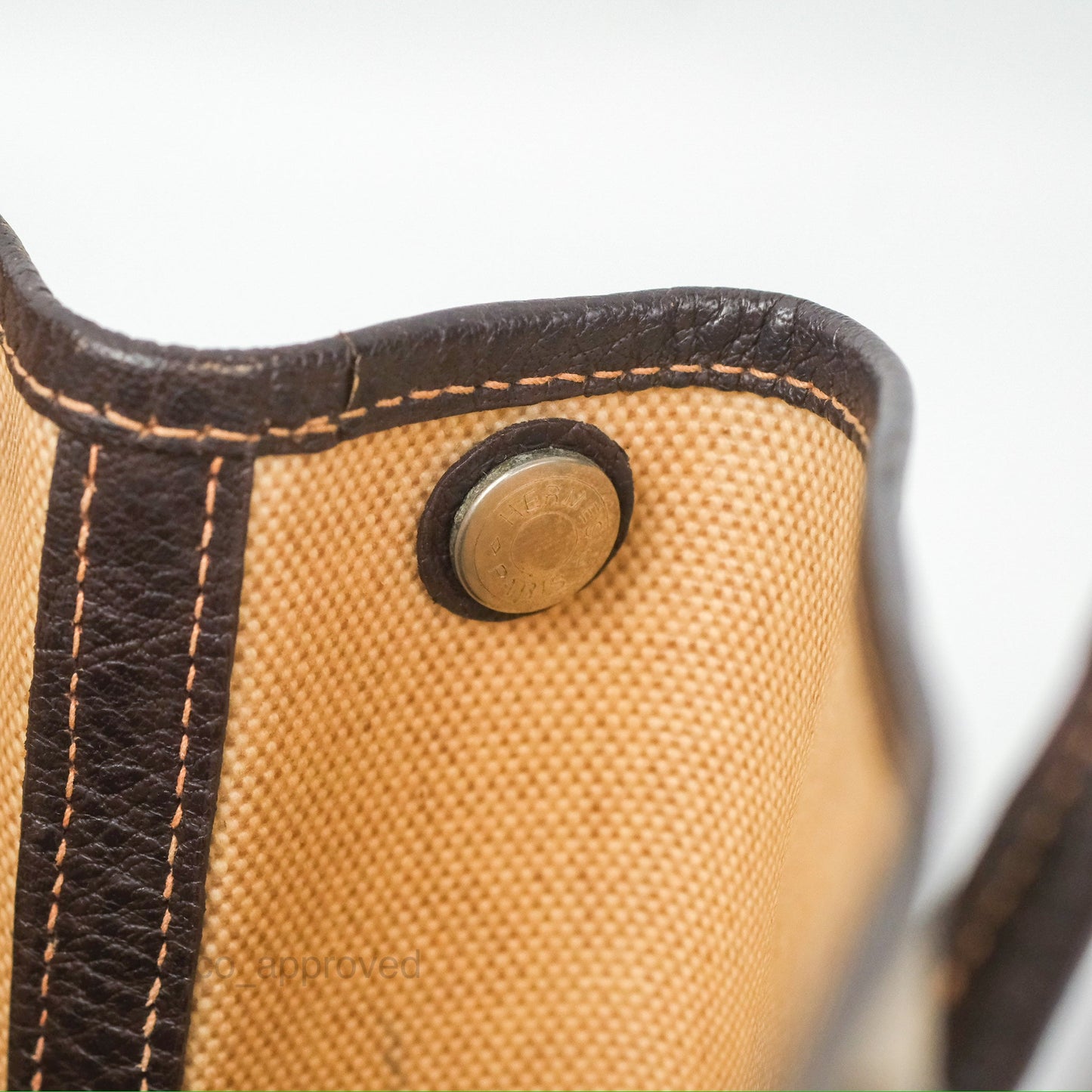 Hermès Garden Party 30 Canvas Brown/ Natural