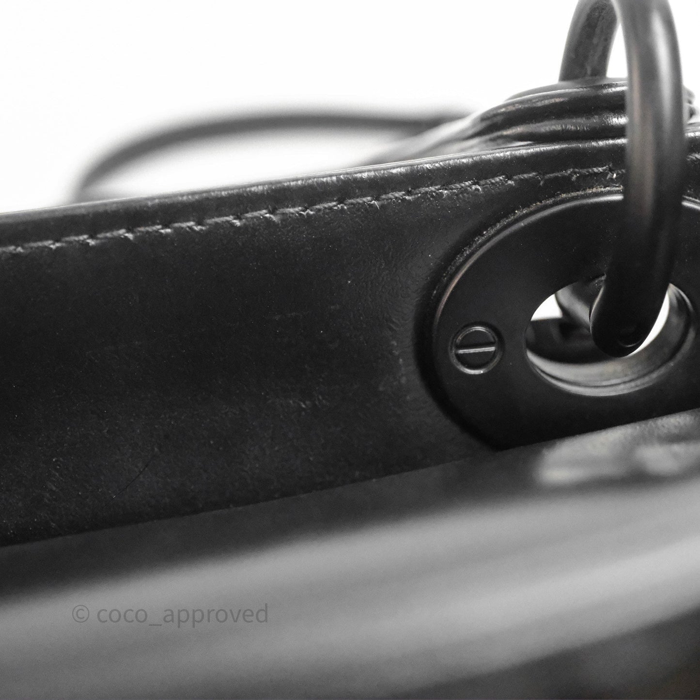 Dior Mini Lady Dior So Black Cannage Calfskin with Diamond Motif