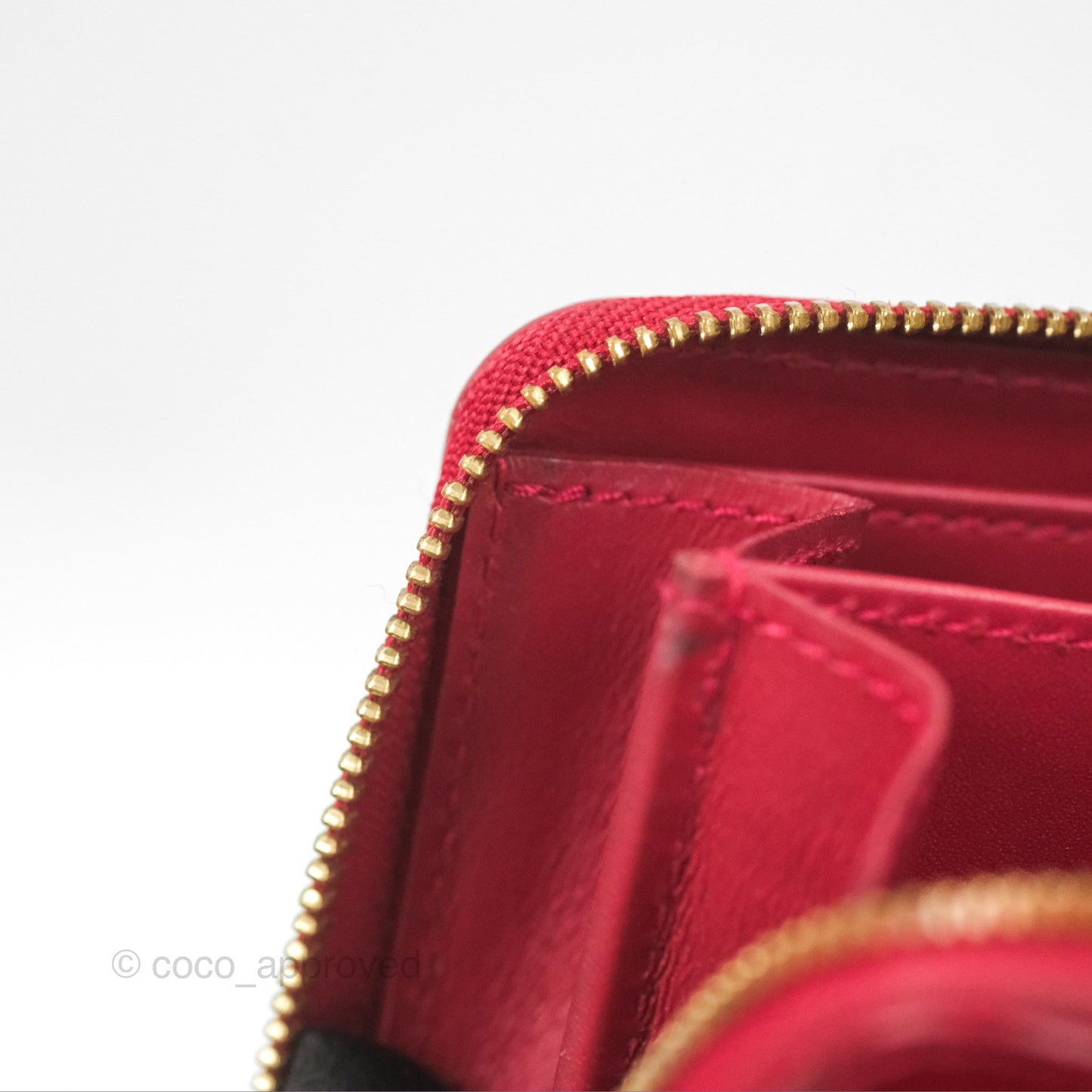 Louis Vuitton Vernis Zippy Coin Purse Rouge Grenadine Patent
