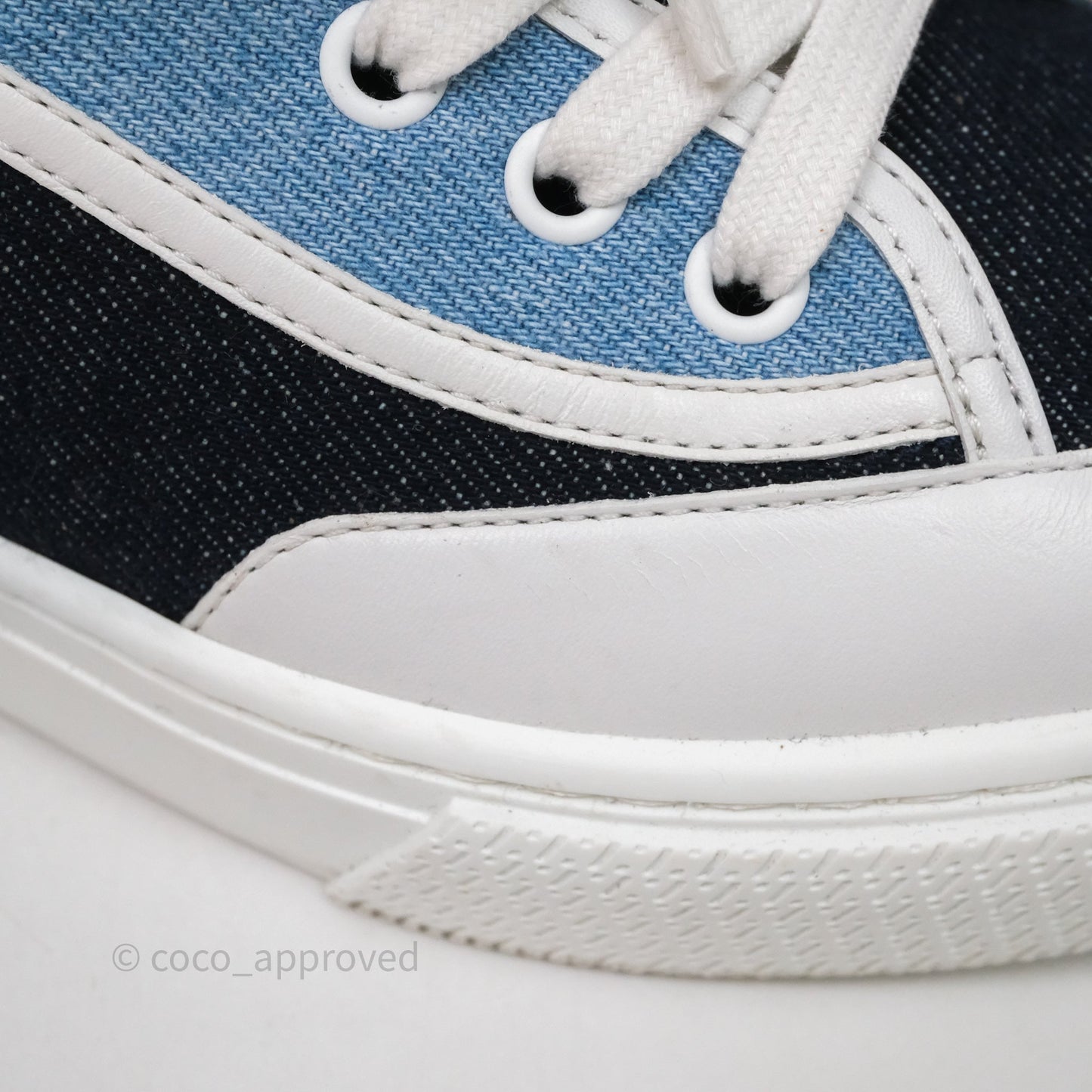 Hermès Denim Sneakers Size 37.5