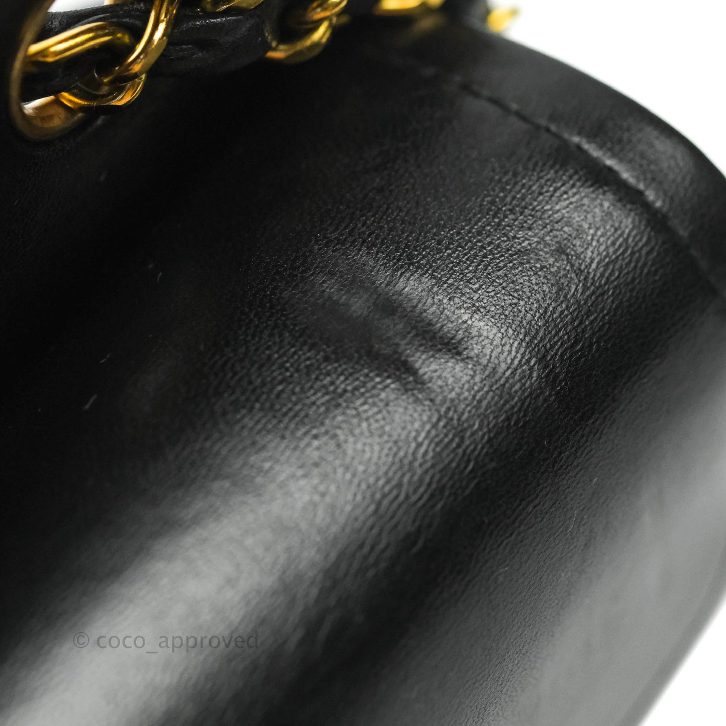Chanel Vintage M/L Lambskin Medium Double Flap Bag Black 24K Gold Hardware