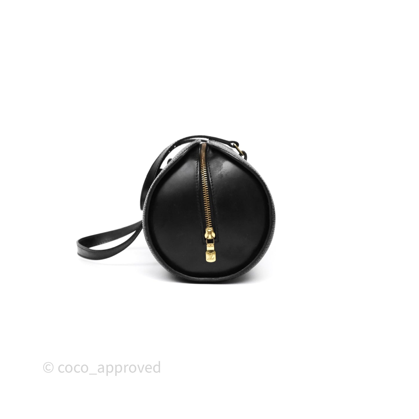 Louis Vuitton Epi Soufflot Bag Black Gold Hardware