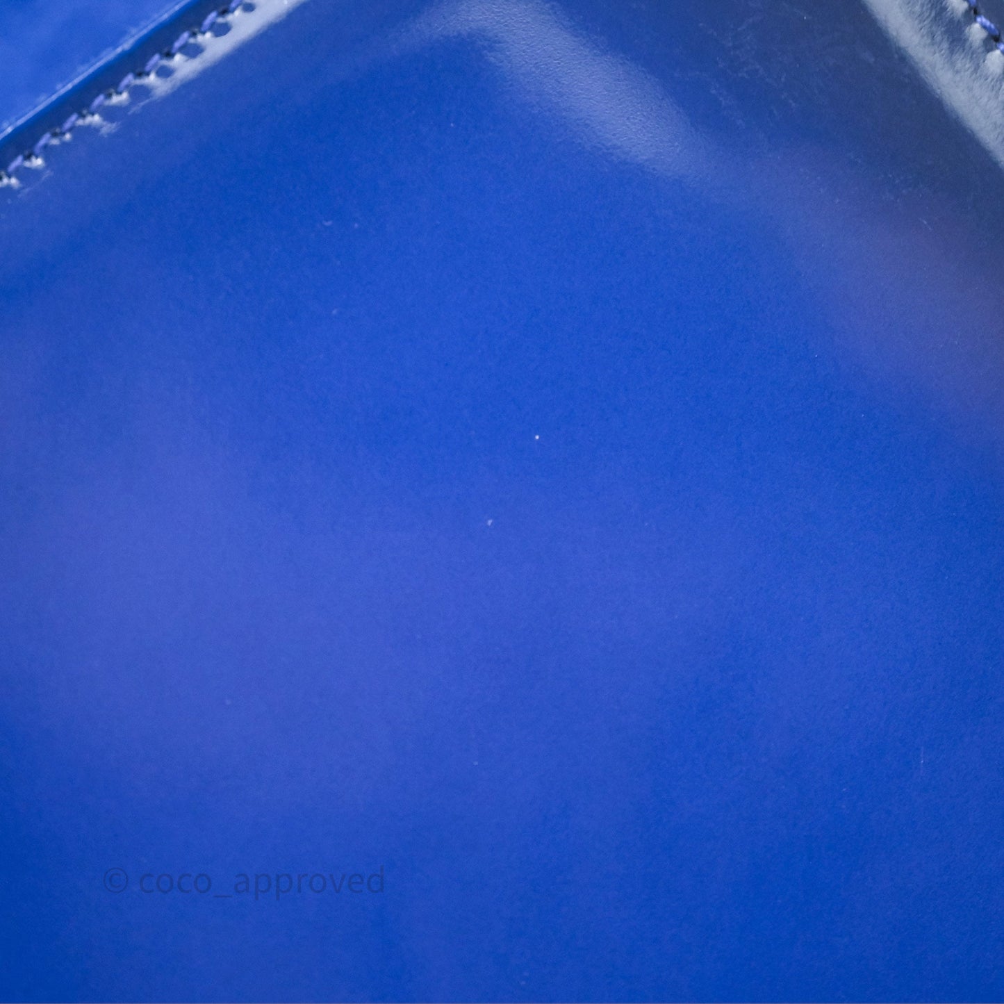 Saint Laurent Large Belle De Jour Clutch Blue Patent