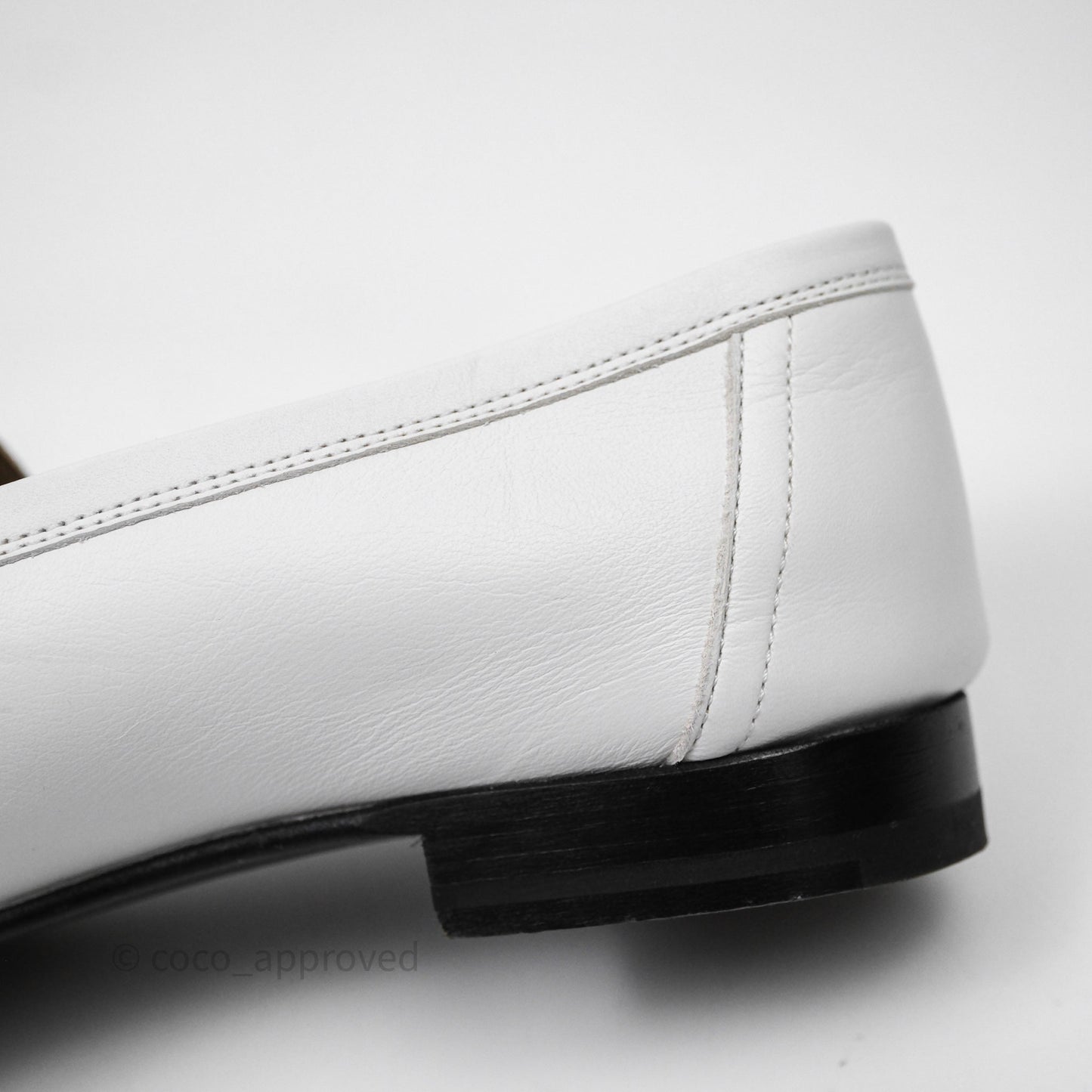 Hermès Royal Loafers White Calfskin Size 38