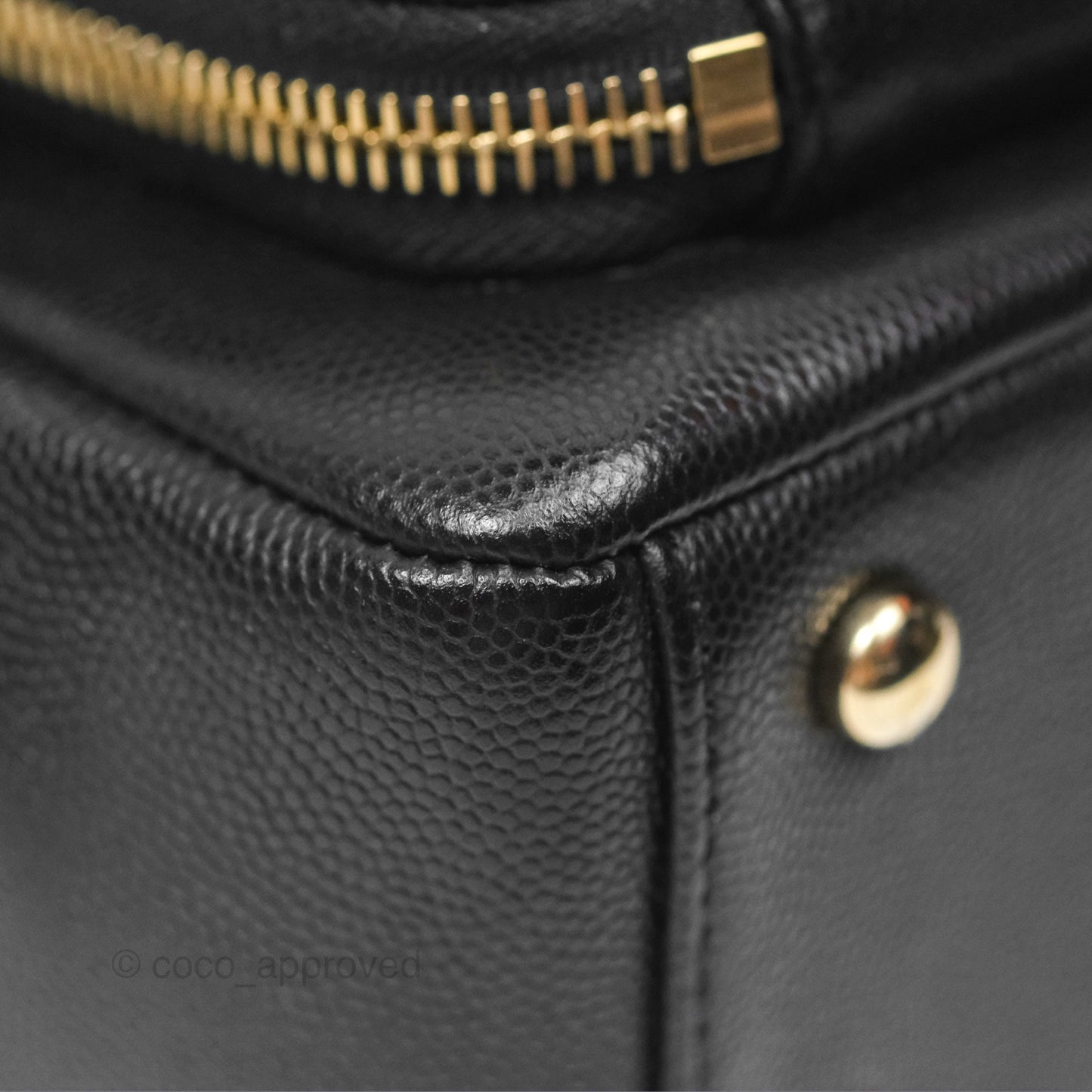 Chanel Quilted Small Business Affinity Flap Black Caviar Gold Hardware