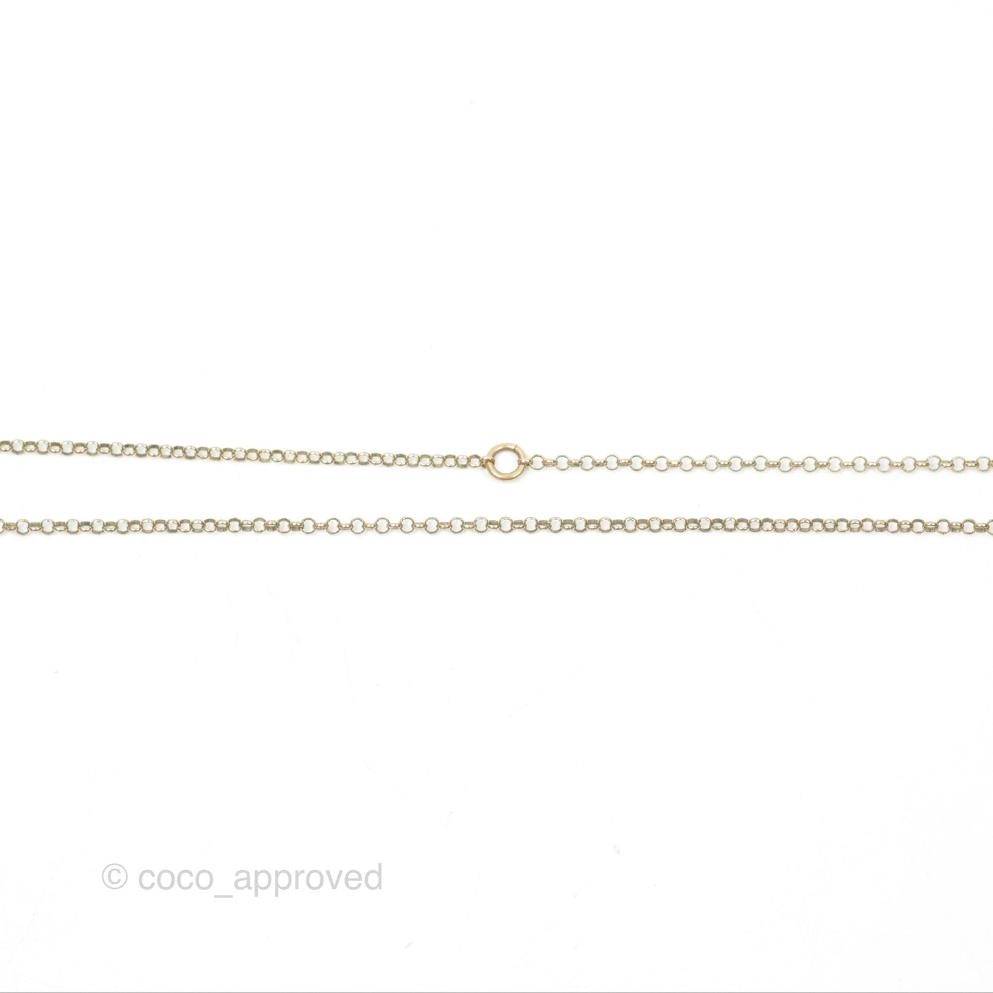 Chanel Heart Pearl CC Necklace Gold Tone 21B