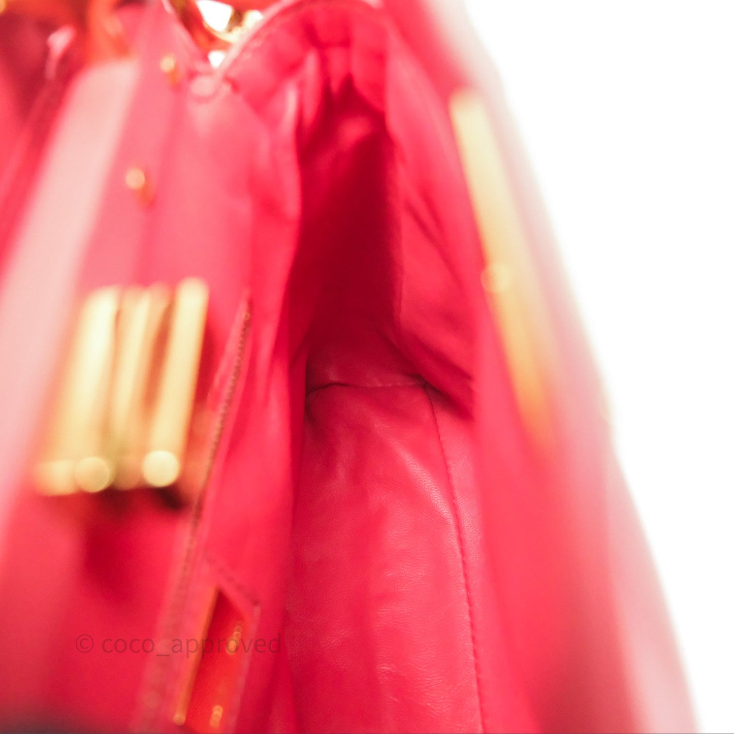 Fendi Nappa Mini Peekaboo Bag Hot Pink