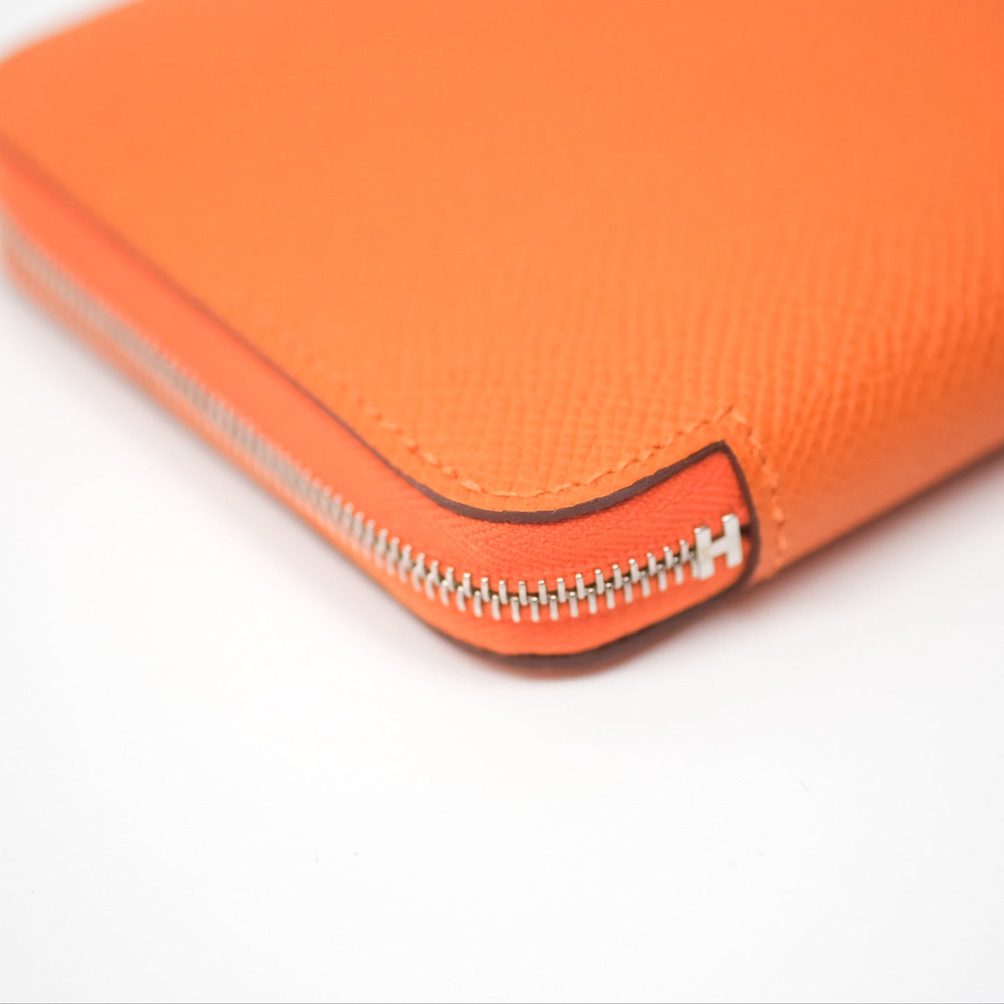Hermès Silk In Compact Wallet Orange Epsom