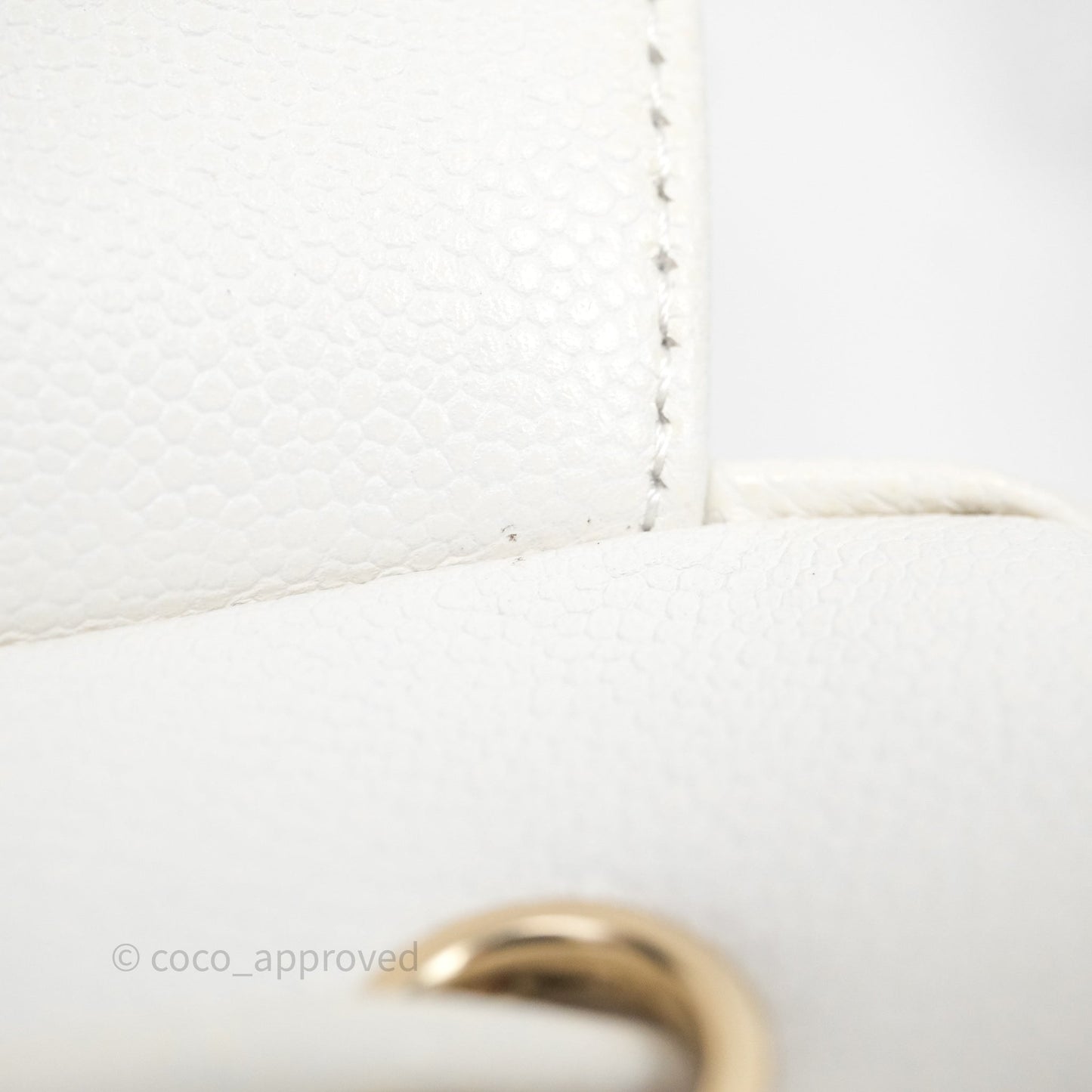 Chanel Quilted Business Affinity Backpack Ivory White Caviar Gold Hardware