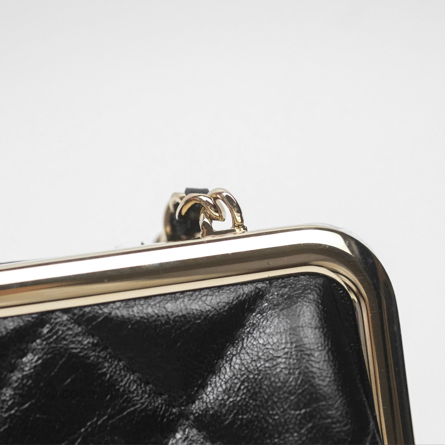 Chanel Clutch on Chain Black Calfskin Gold Hardware