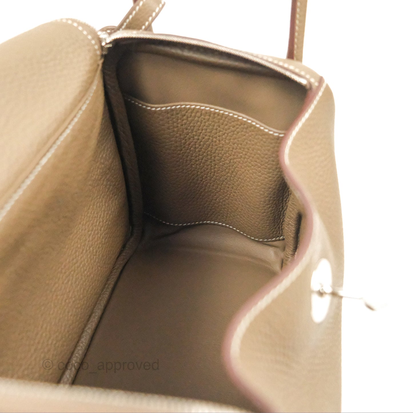 Hermès Lindy 26 Etoupe Clemence Palladium Hardware