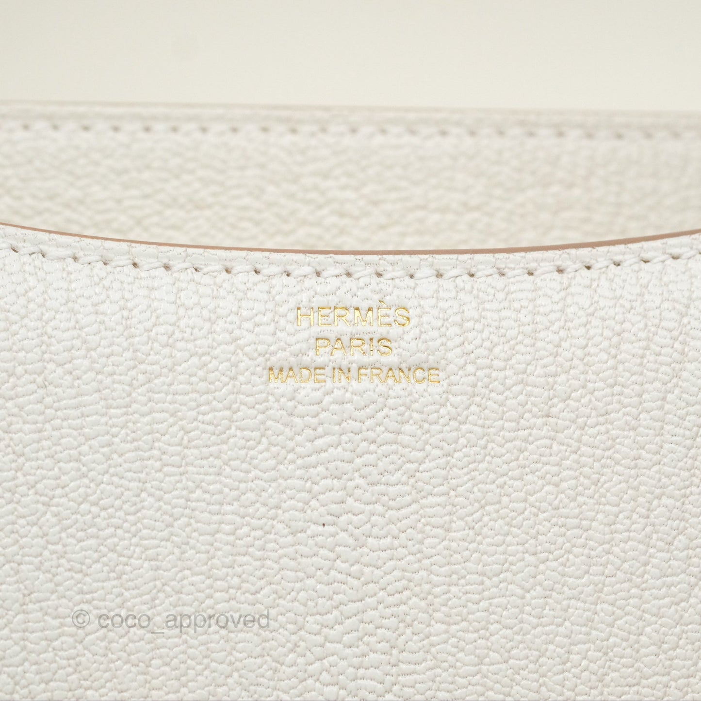 Hermès Constance Mini 18cm Mushroom Chevre Mysore Gold Hardware