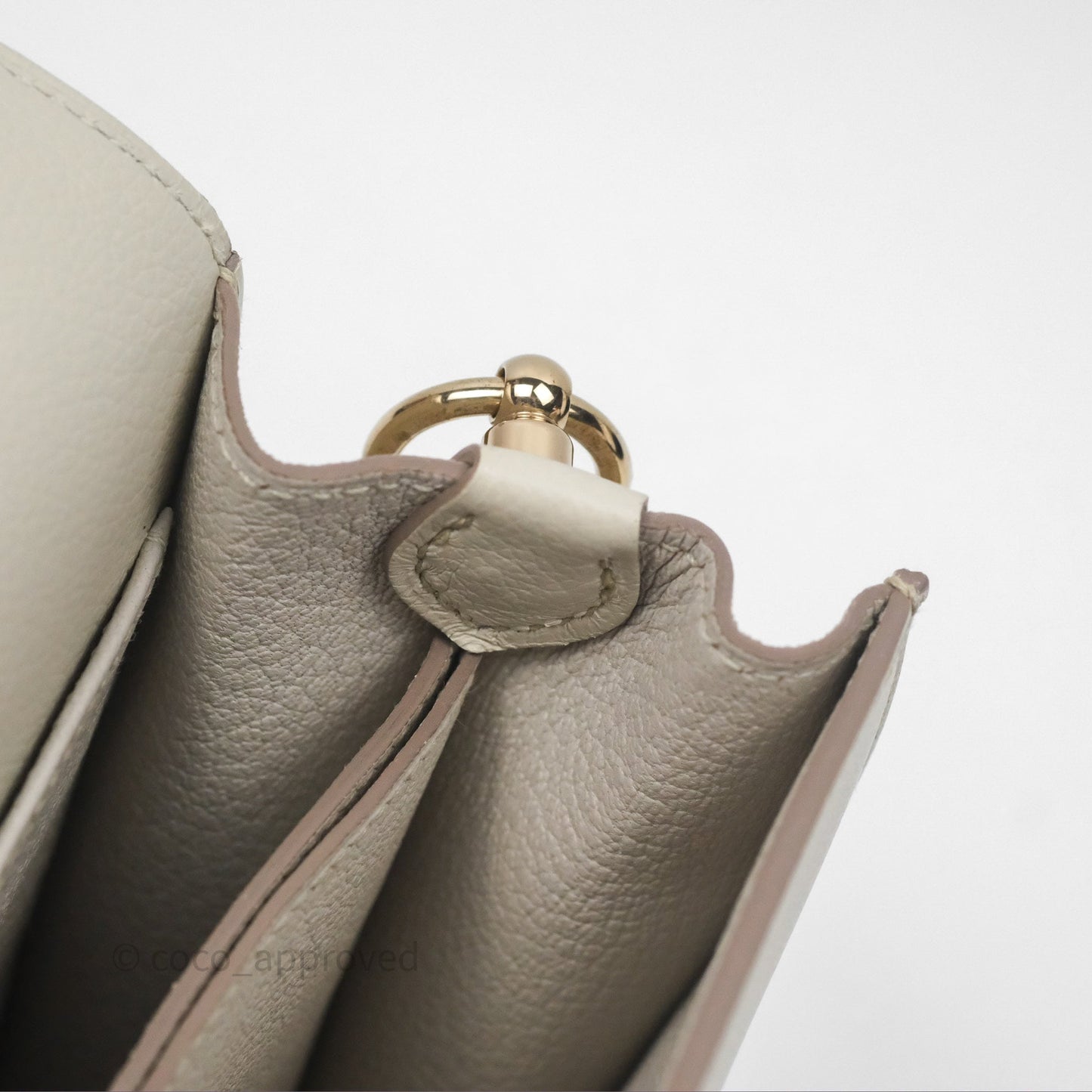 Hermès Roulis Mini 18 Beton 8L Evercolor Permabrass Hardware