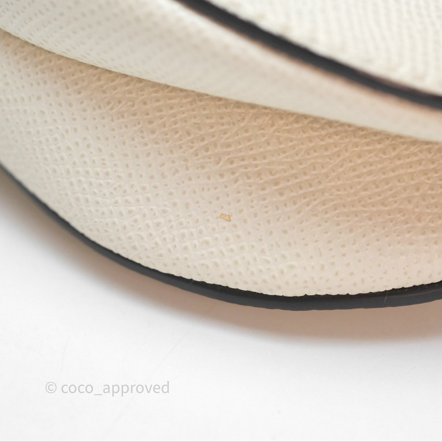 Christian Dior Mini Saddle Bag White Grained Calfskin Gold Hardware