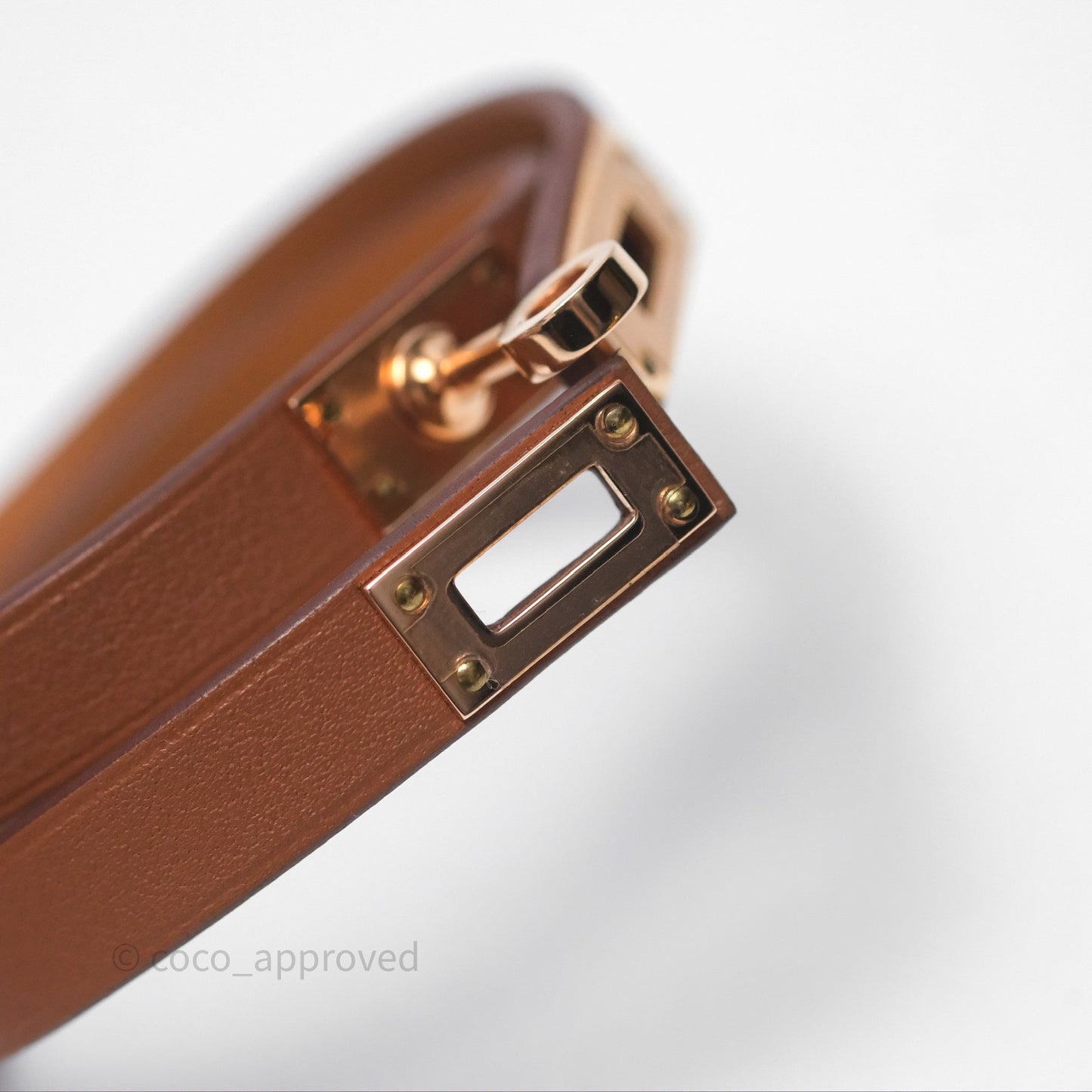 Hermès Kelly Double Tour Bracelet Gold Swift Gold Hardware