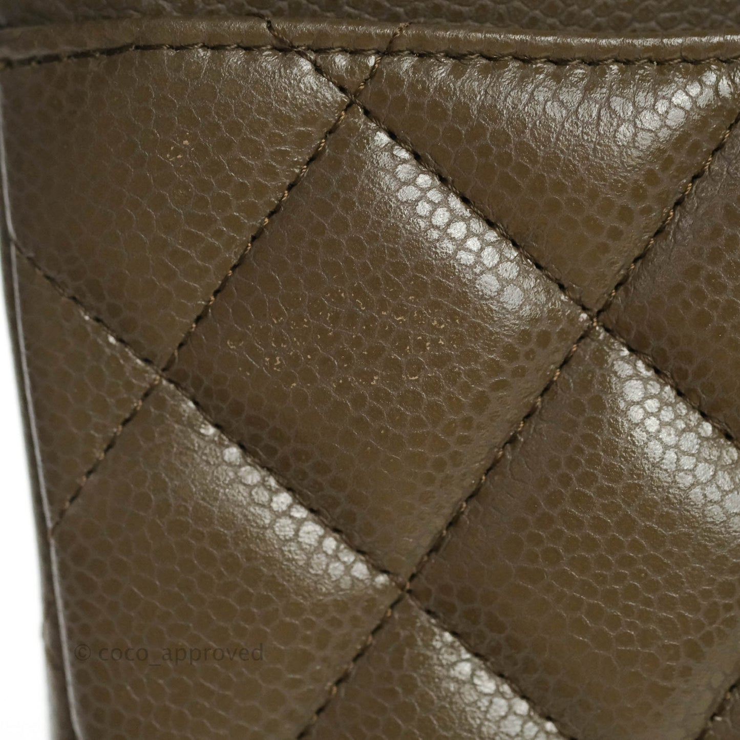 Chanel Jumbo Double Flap Taupe Caviar Silver Hardware⁣⁣