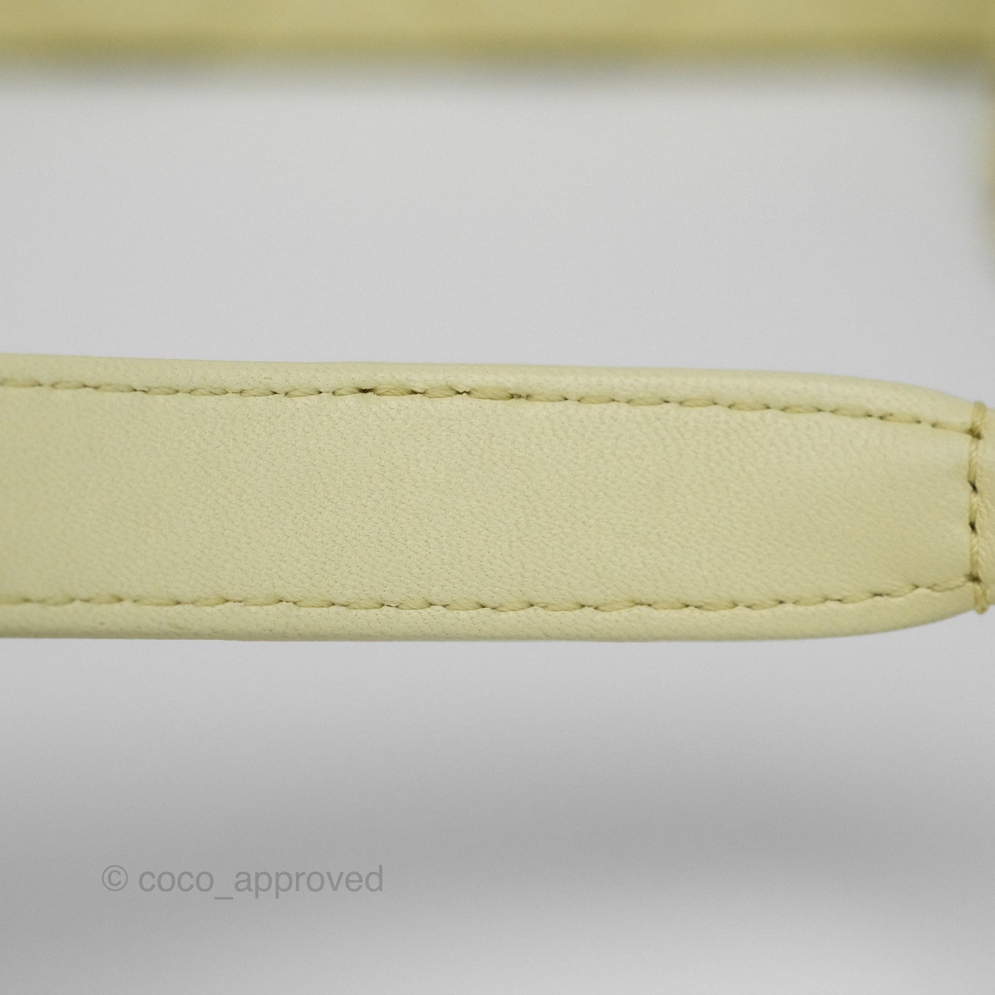 Chanel Crush Top Handle Flap Bag Yellow Lambskin Aged Gold Hardware