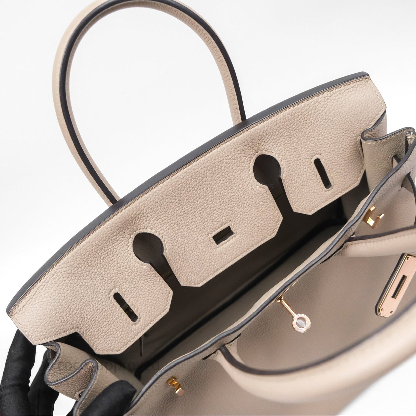 Hermès Birkin 30 Retourne Gris Asphalte M8 Togo Rose Gold Hardware
