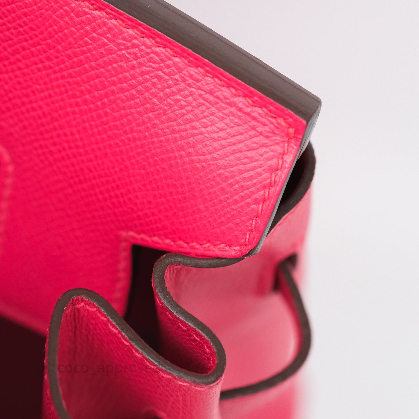 Hermès Birkin Retourne 30 Rose Extreme I6 Epsom Gold Hardware