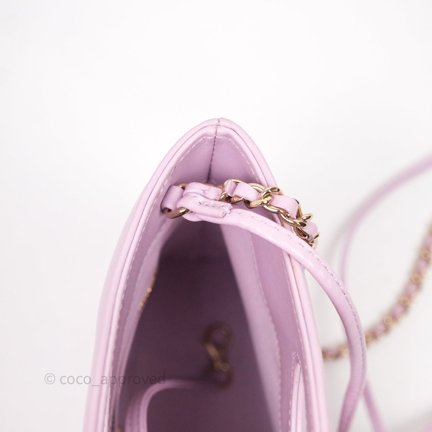Chanel 31 Mini Lilac Shiny Lambskin Gold Hardware