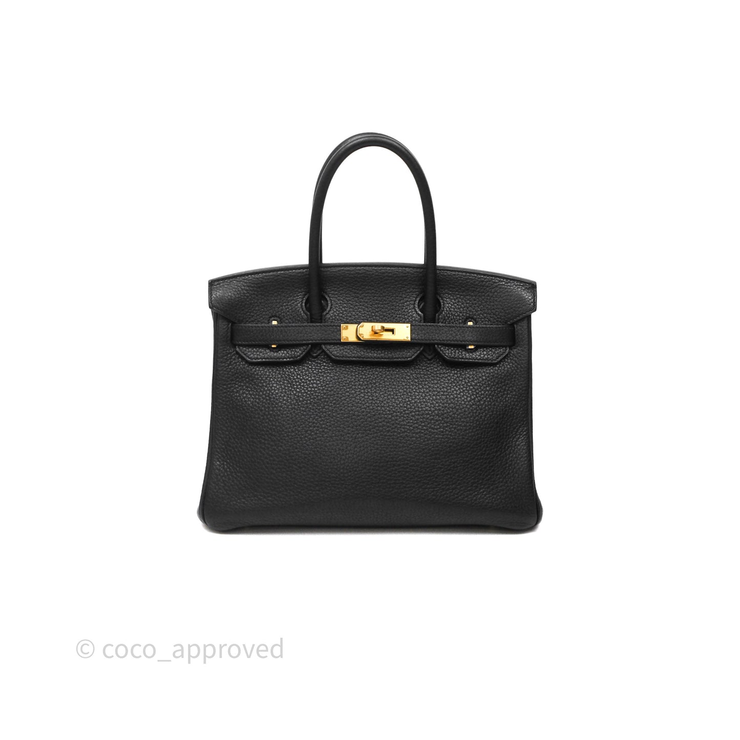 Hermès Birkin 30 Black Noir 89 Clemence Gold Hardware
