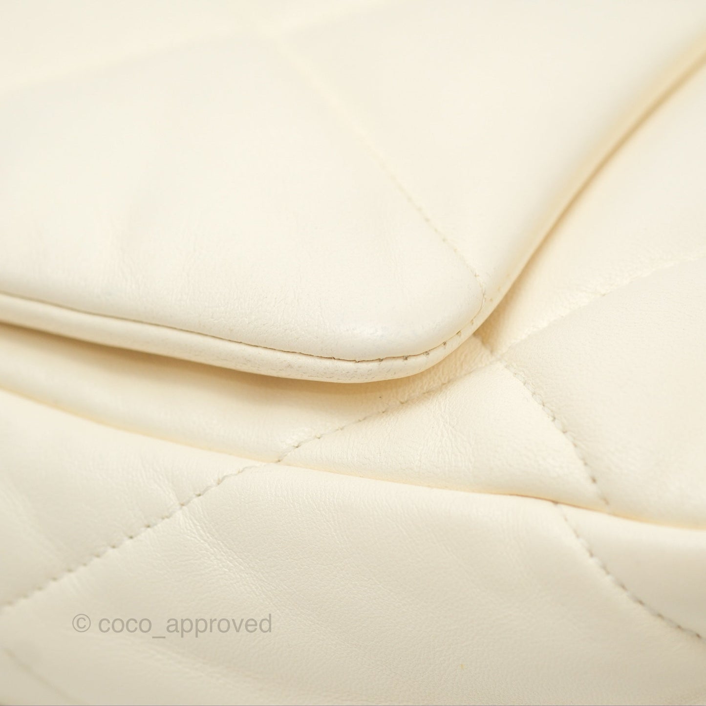 Chanel 19 Small Ivory Cream Mixed Hardware
