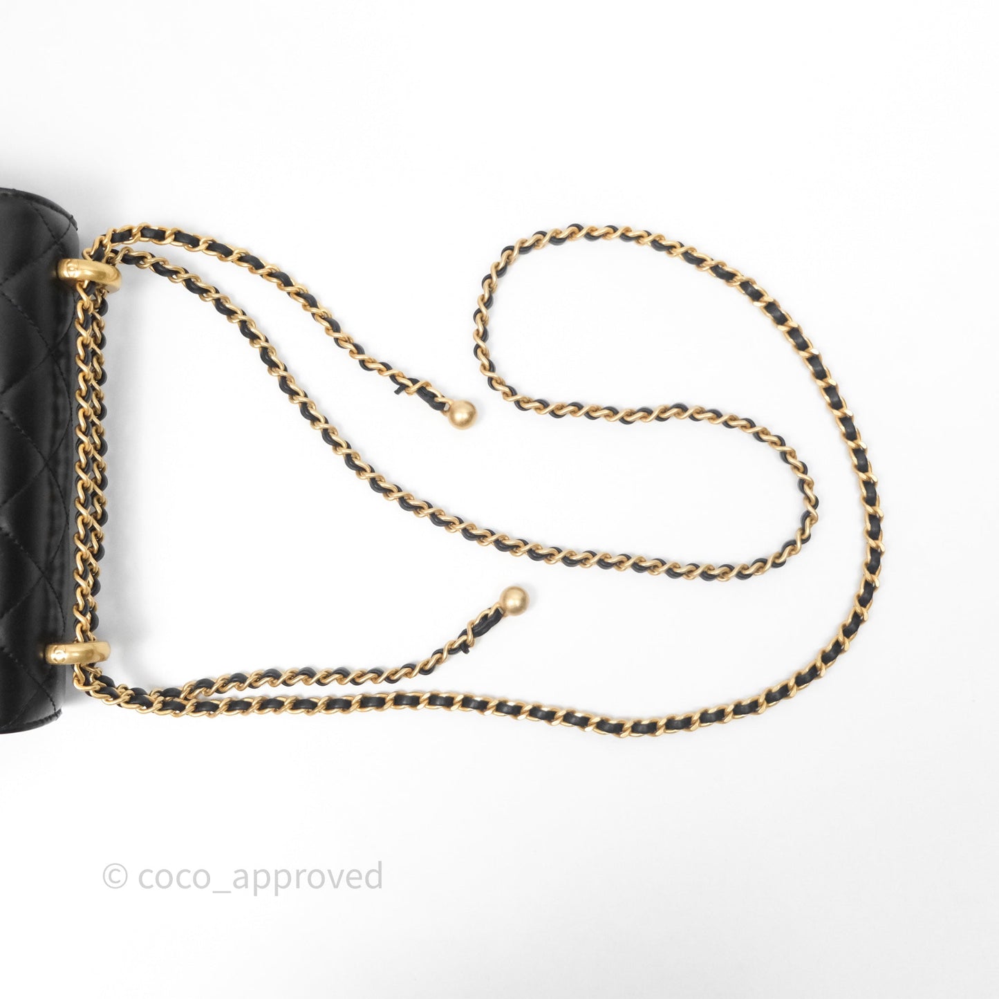 Chanel Quilted Mini Perfect Fit Adjustable Black Calfskin Gold Hardware