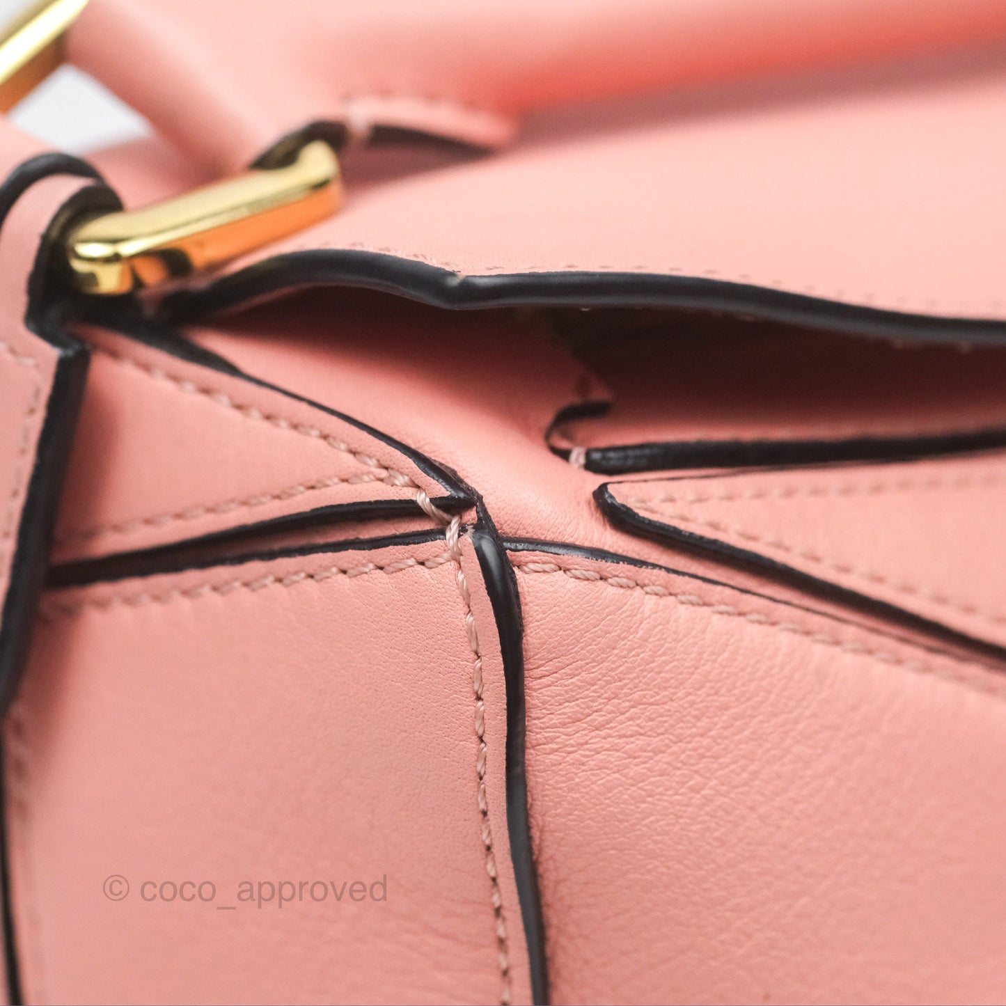 Loewe Small Puzzle Bag Pink Calfskin