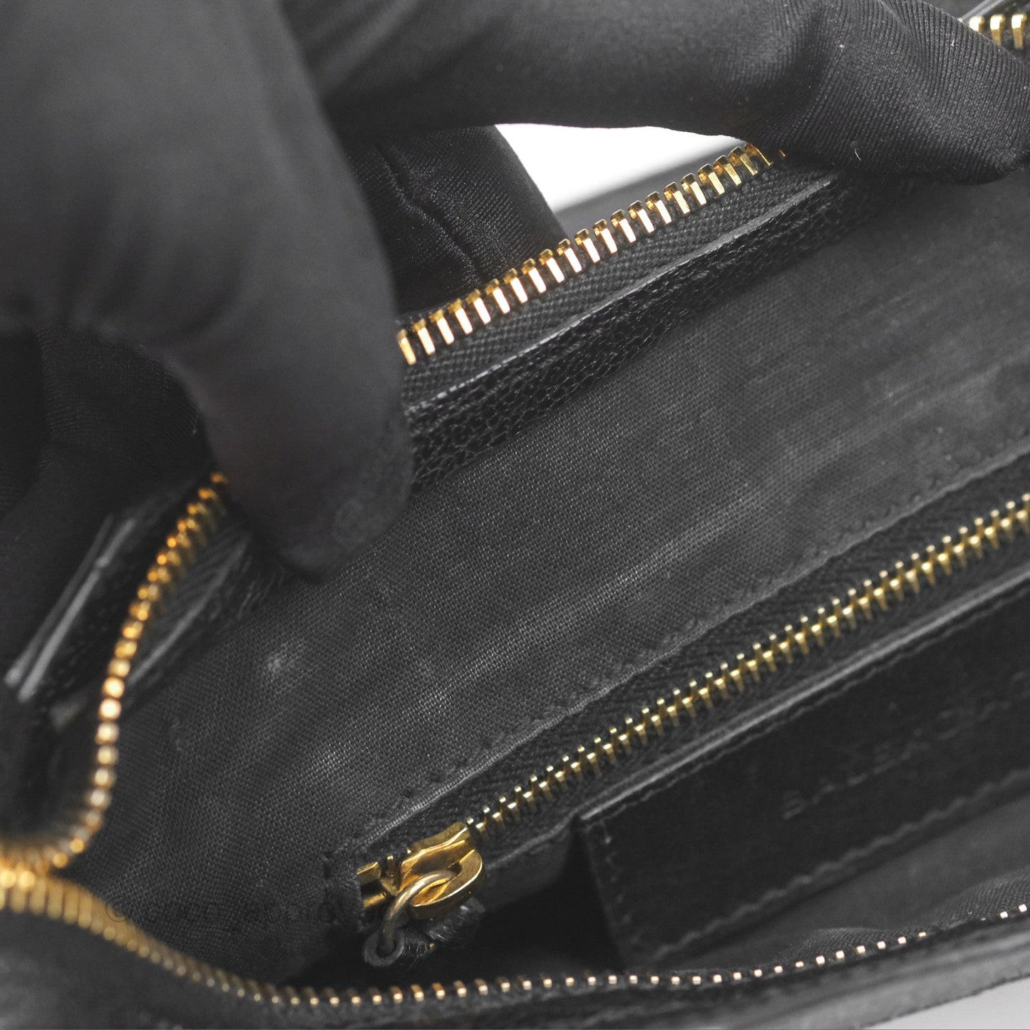 Balenciaga Classic Mini City Bag Black Grained Calfskin Gold Hardware