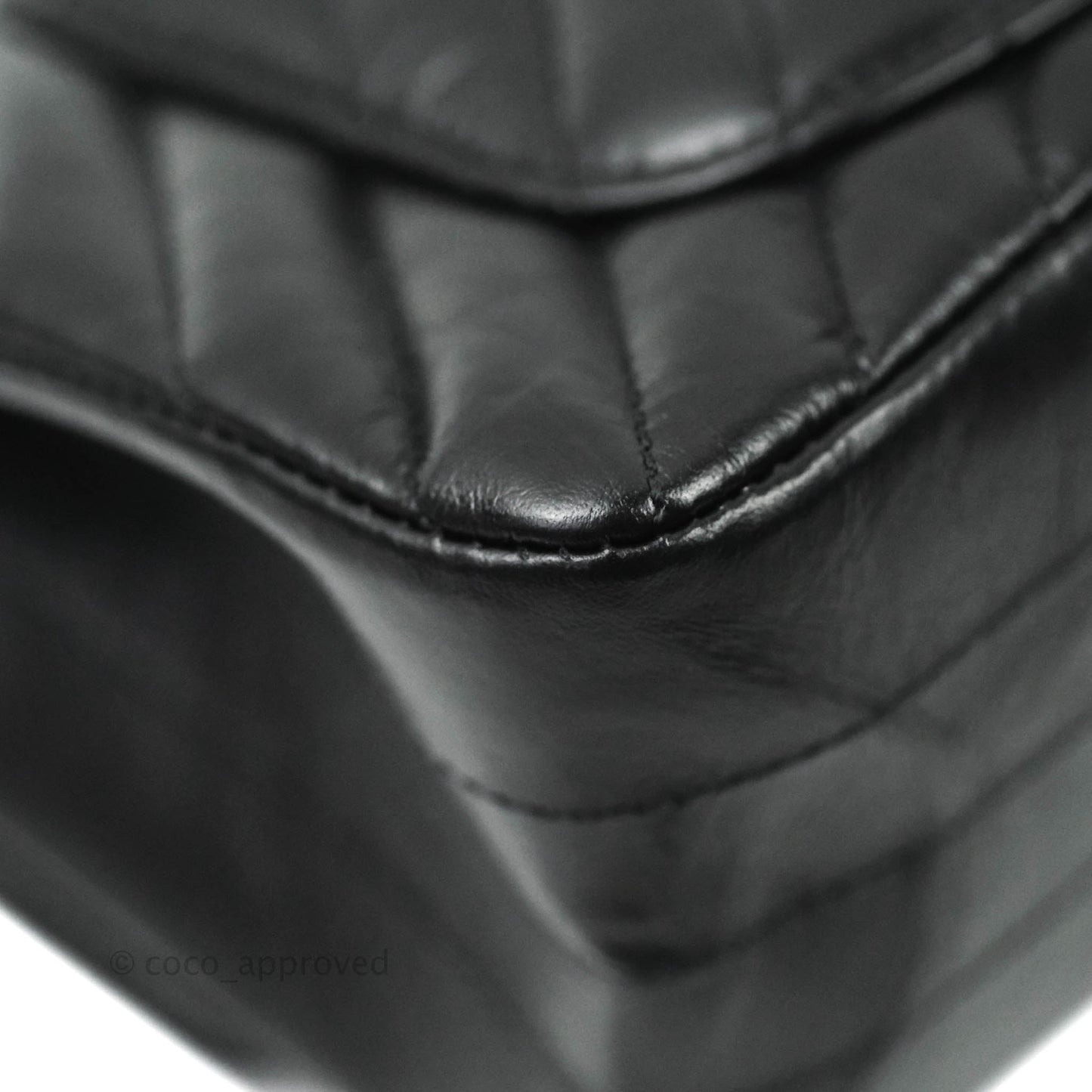 Chanel Mini Reissue 224 So Black Chevron Calfskin Black Hardware
