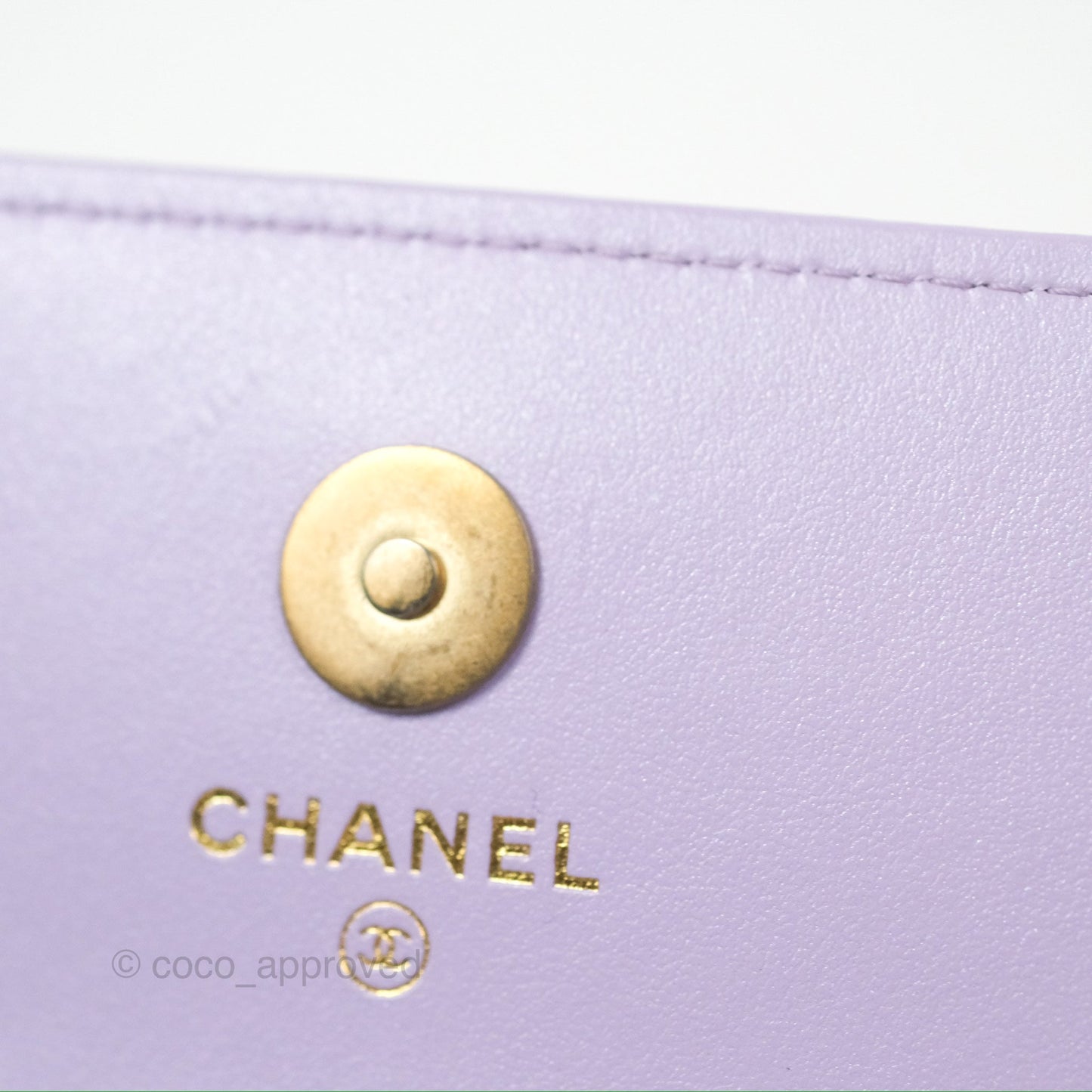 Chanel Mini WOC Phone Holder Metallic Rainbow Lambskin 24C