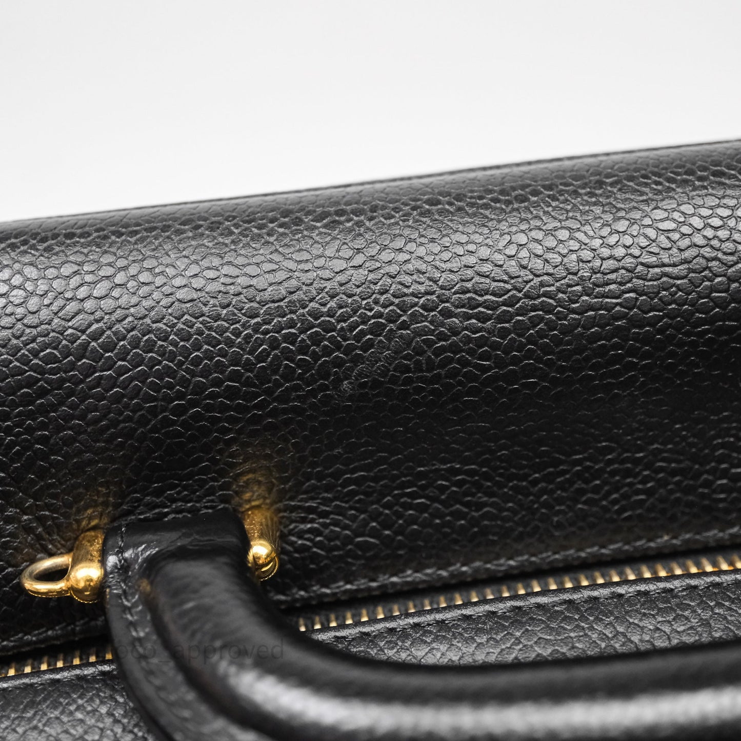 Chanel Vintage Timeless Vanity Case Caviar 24K Gold Hardware