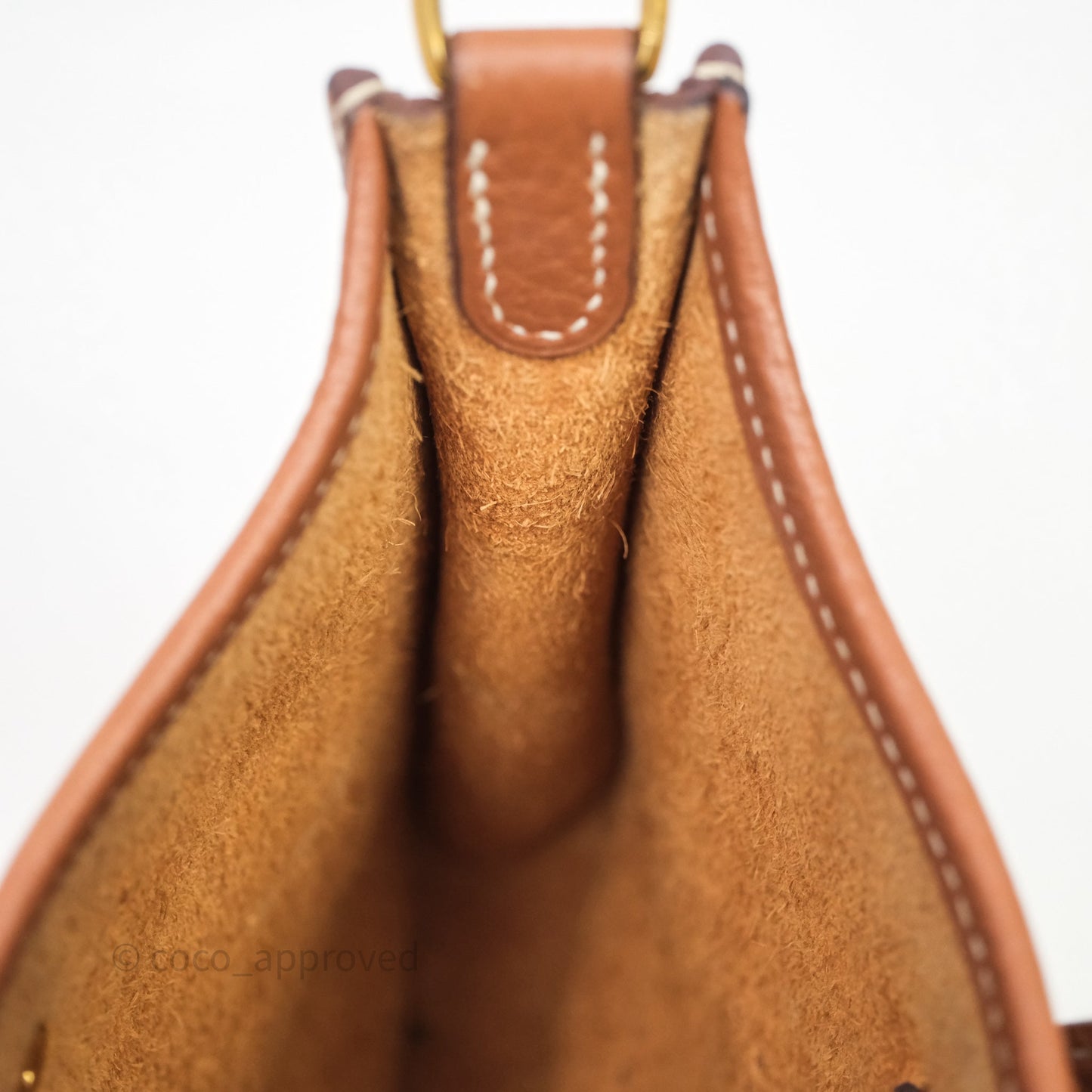 Hermès Mini Evelyne 16 Gold Clemence Gold Hardware