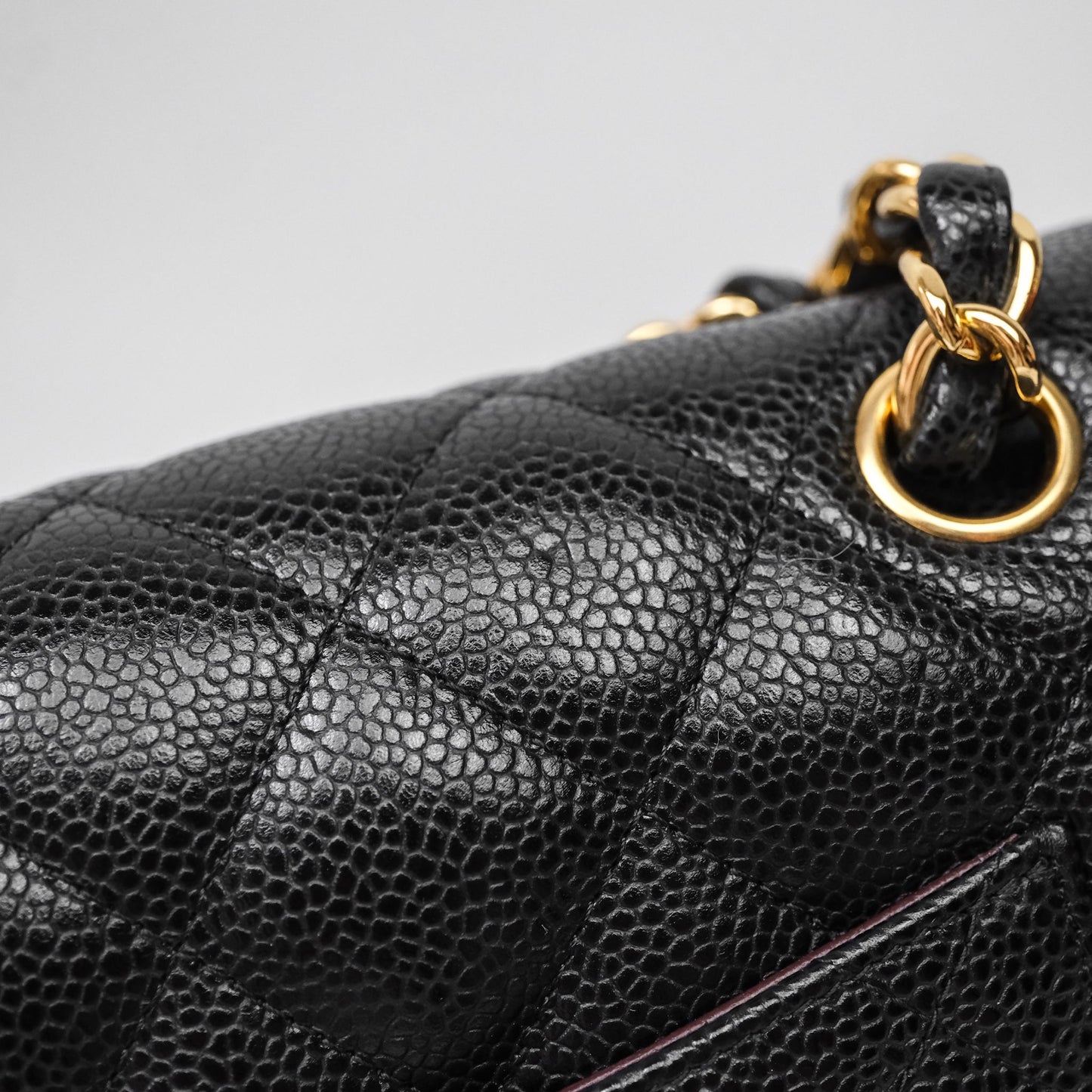 Chanel Jumbo Double Flap Black Caviar Gold Hardware⁣⁣