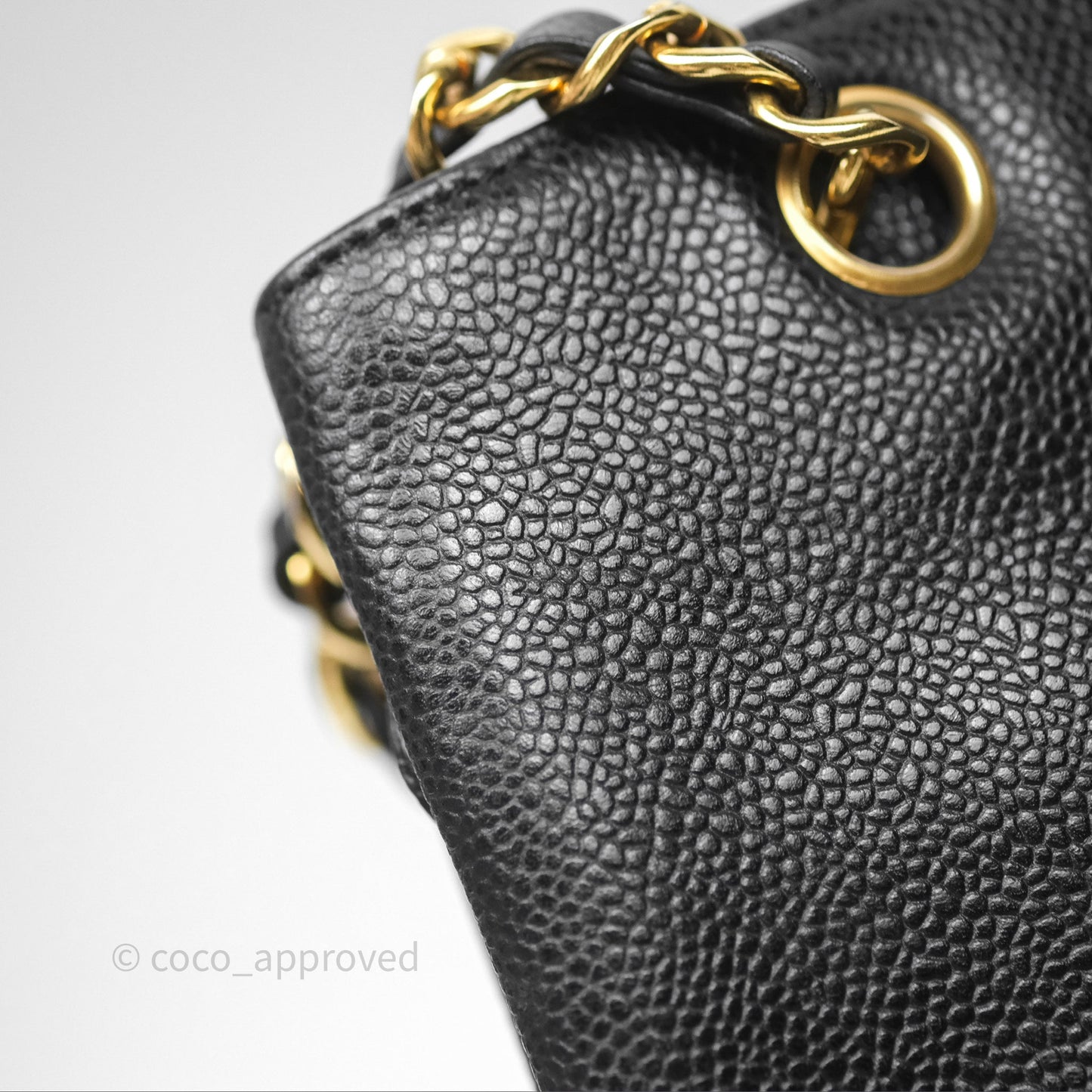 Chanel Vintage Tote Black 24K Gold Hardware