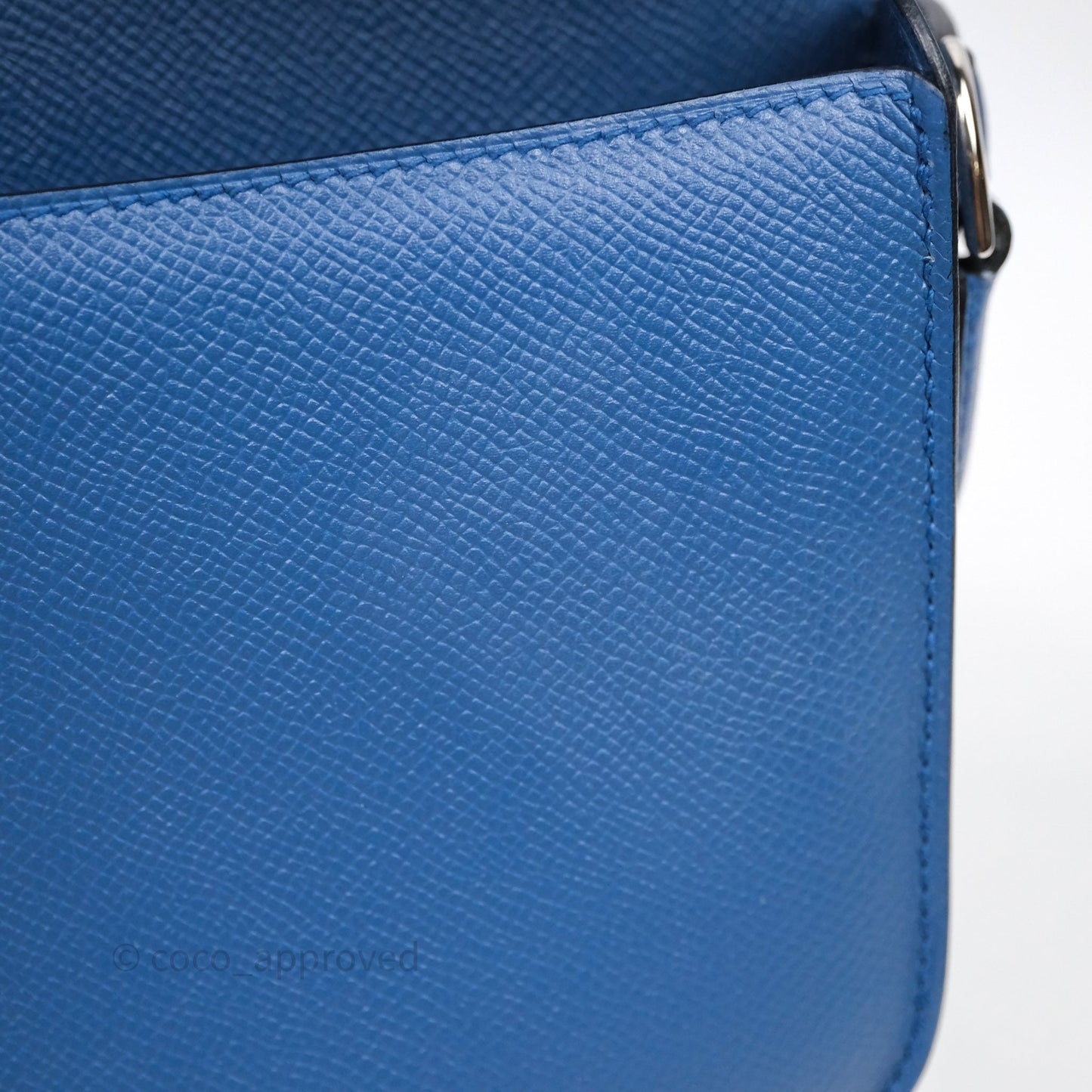 Hermès Cherche-Midi R2 Bleu Agate Epsom Palladium Hardware